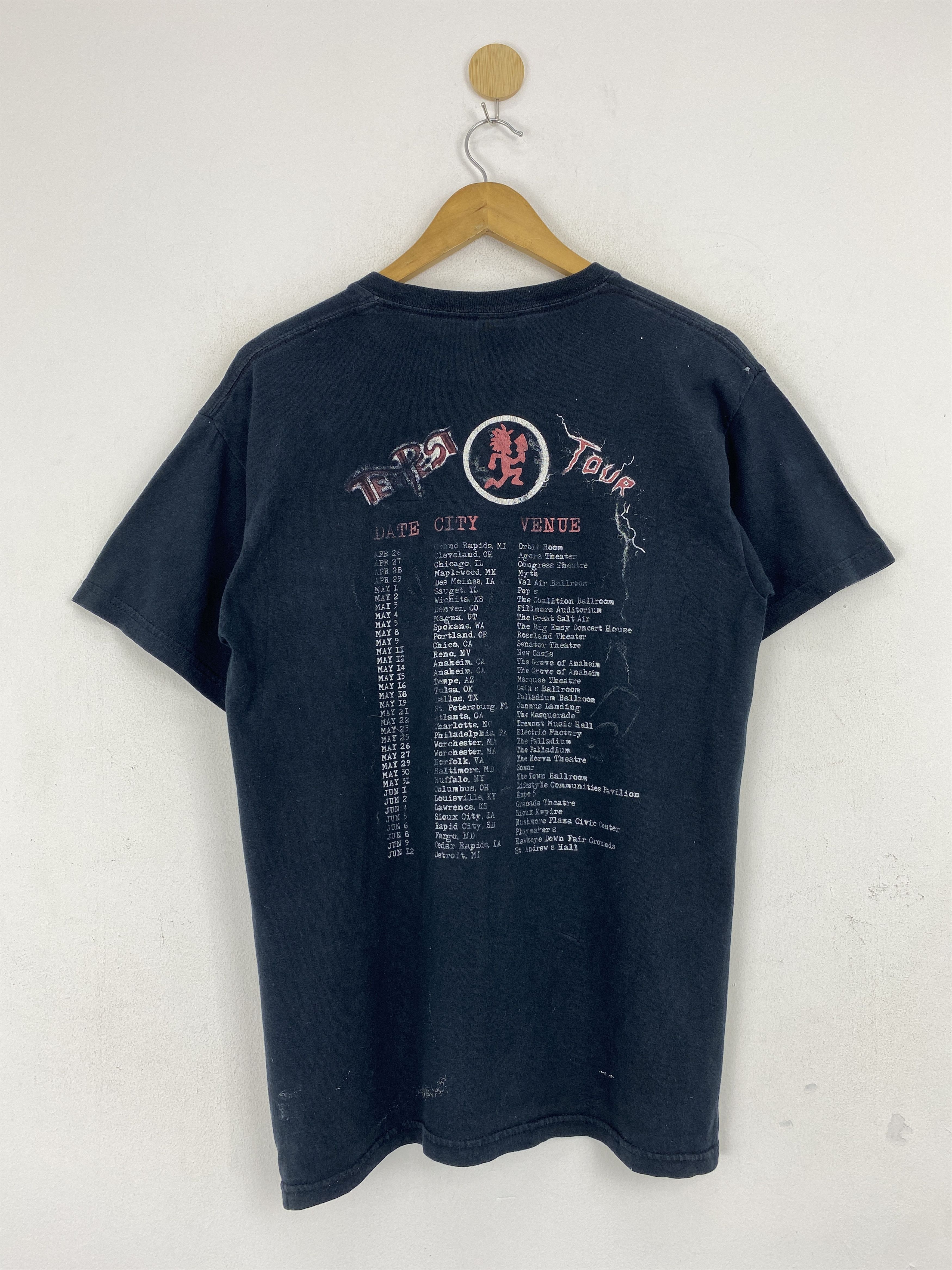 Band Tees × Vintage Vintage Insane Clown Posse The Tempest Tour Tee TA0678 Size US M / EU 48-50 / 2 - 3 Thumbnail