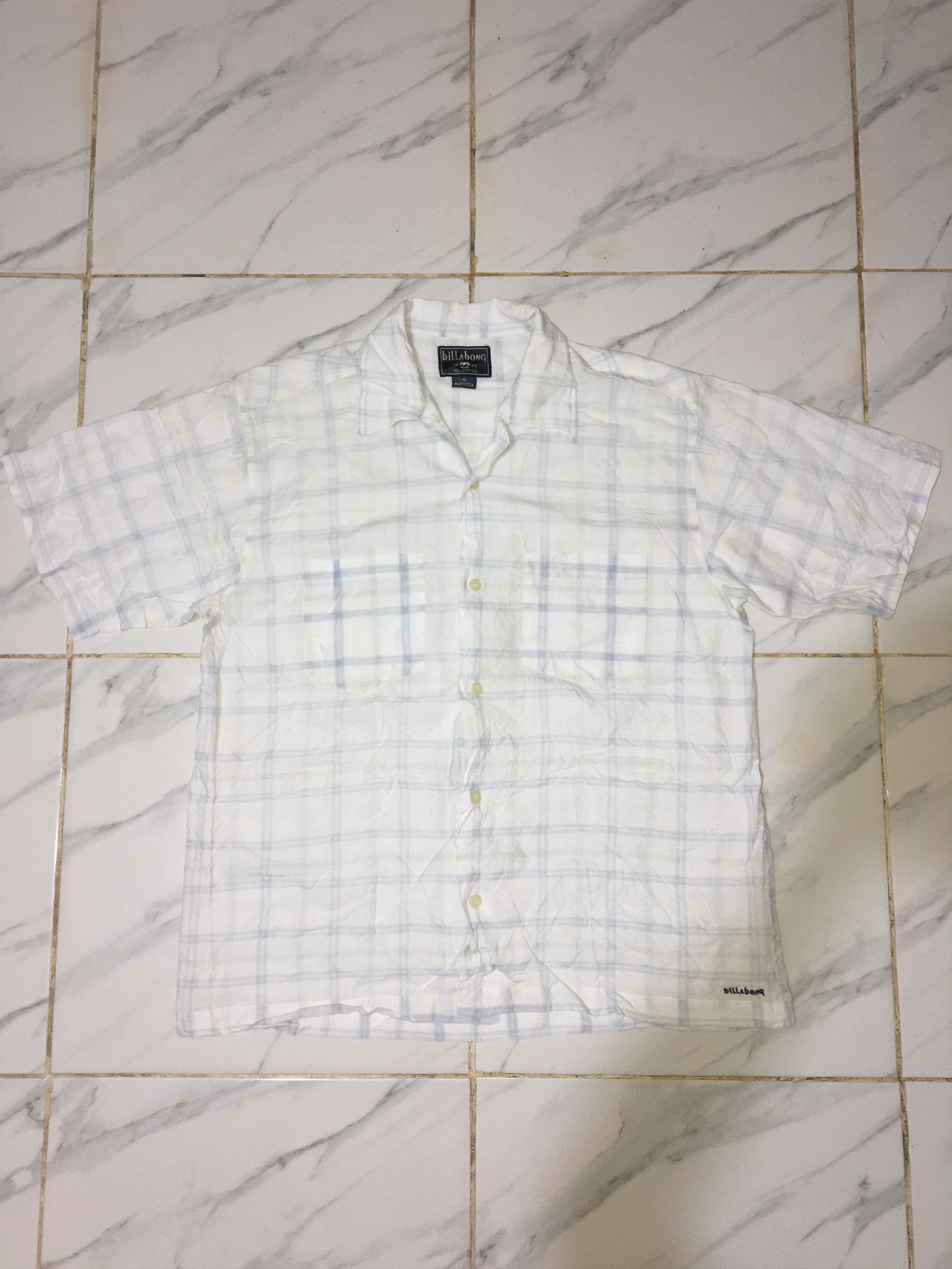 Billabong Bilabong Open Collar Double Pocket Button Ups Size US S / EU 44-46 / 1 - 1 Thumbnail