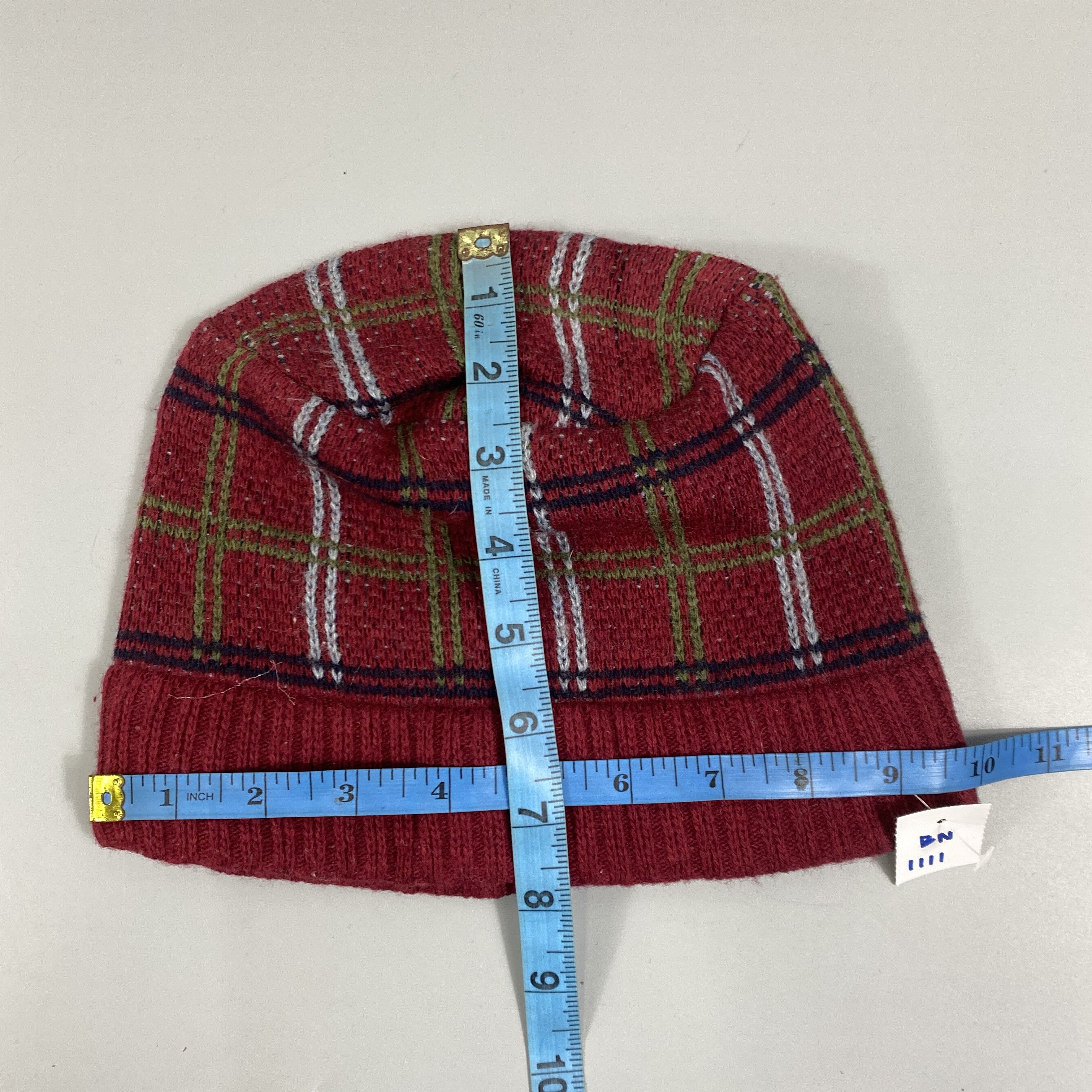 Japanese Brand Checked Snow Cap Beanie Hat -BN1111 Size ONE SIZE - 5 Thumbnail