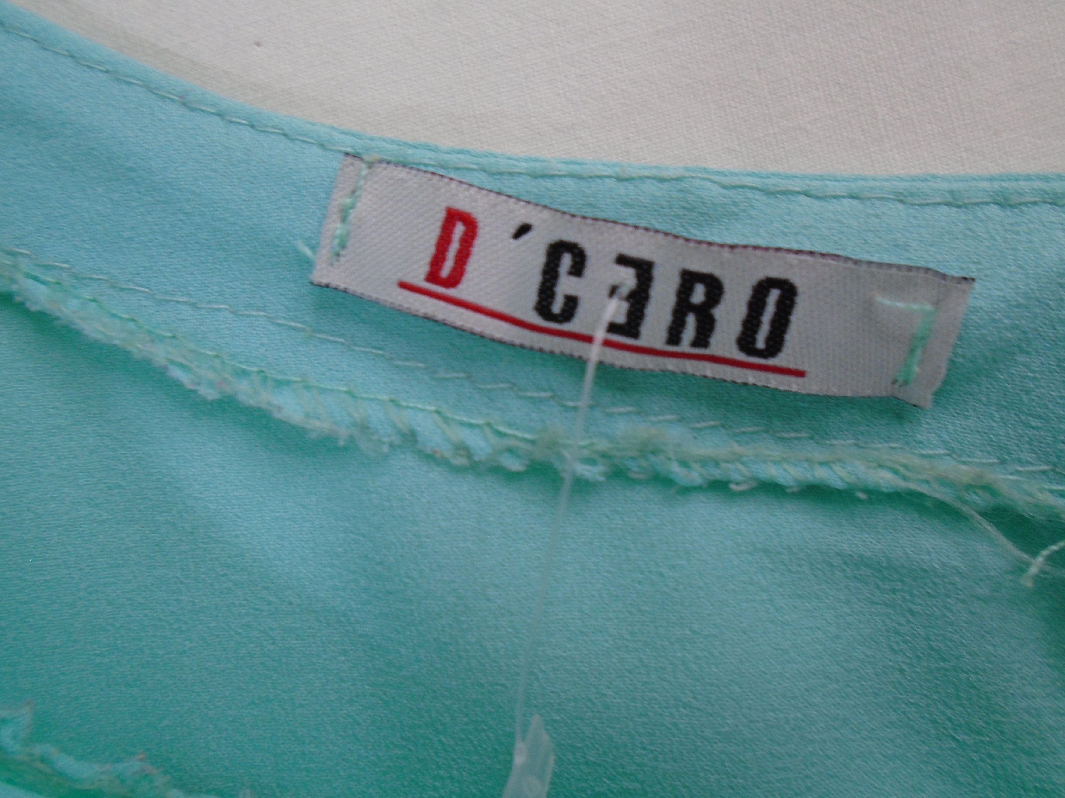 Vintage Women's Blouse D'Cero. Blue. L. Used. Very good condition Size L / US 10 / IT 46 - 4 Thumbnail