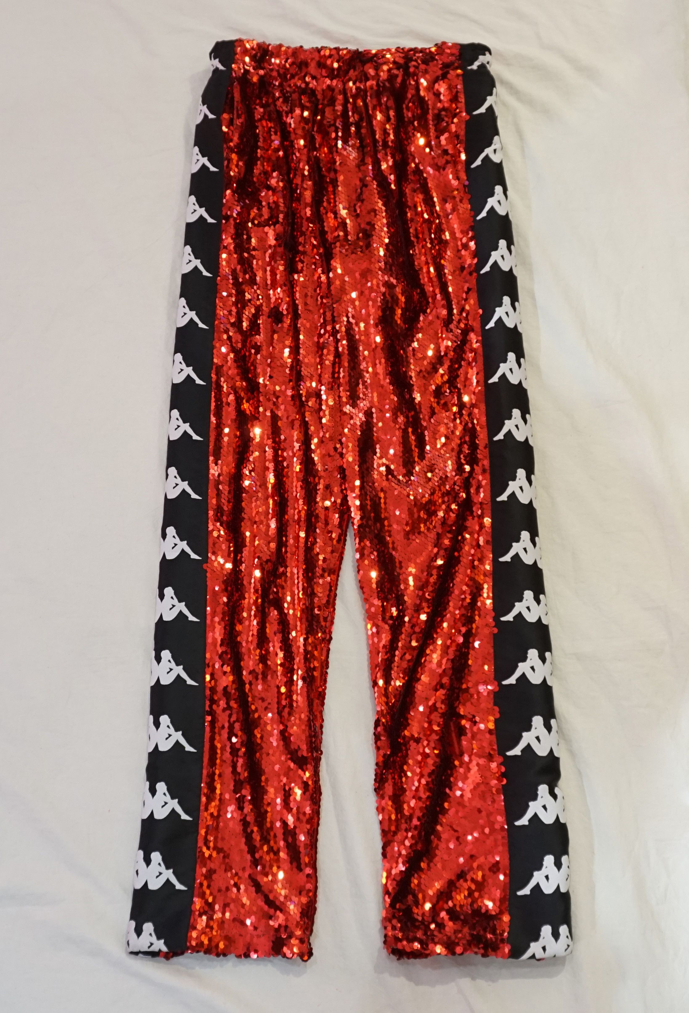 Faith Connexion Kappa x Faith Connexion Red Sequin Pants Size US 26 / EU 42 - 9 Thumbnail