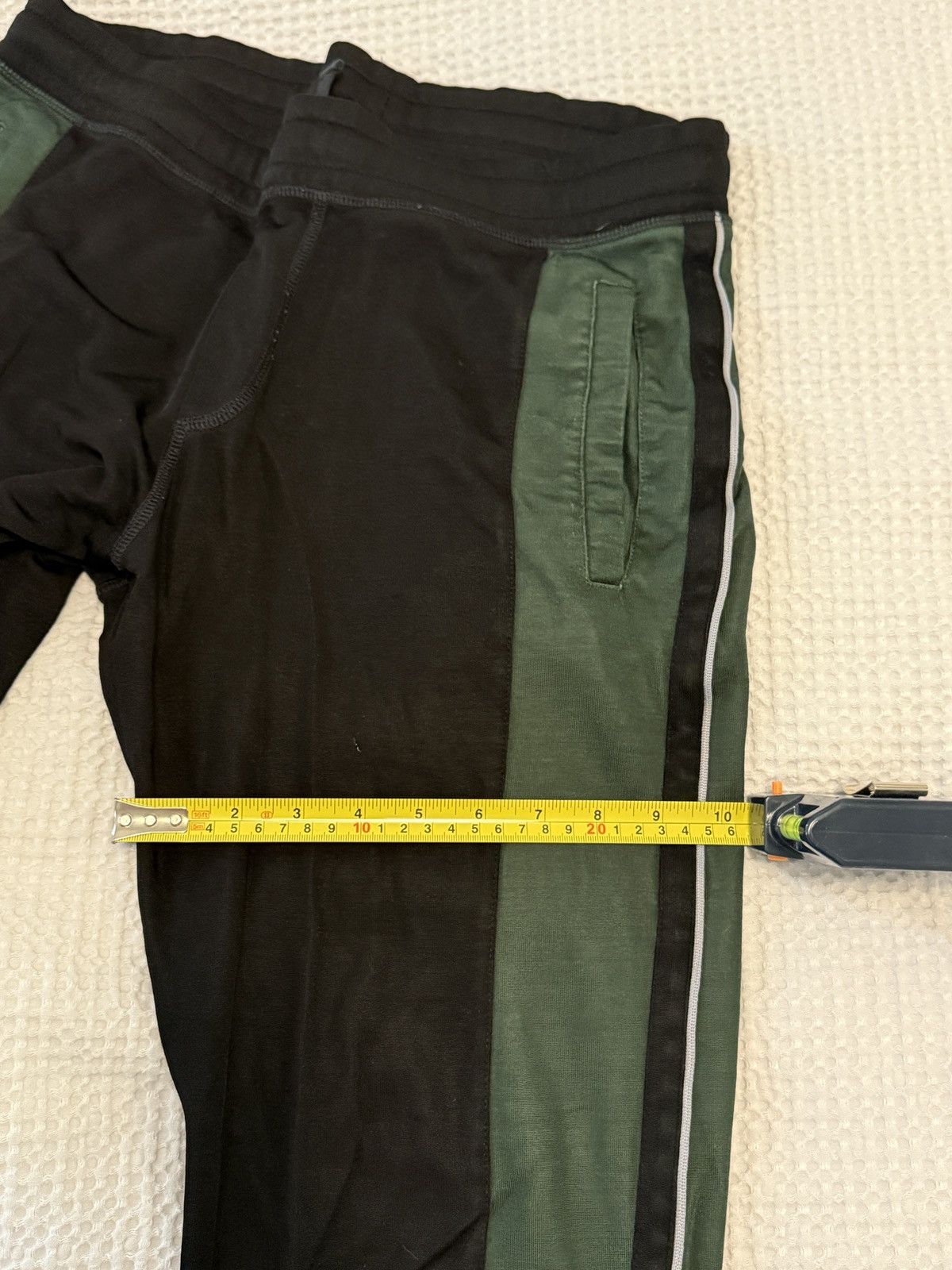 Lanvin LANVIN sweatpants trousers - pin stripe - black green Size US 32 / EU 48 - 14 Thumbnail