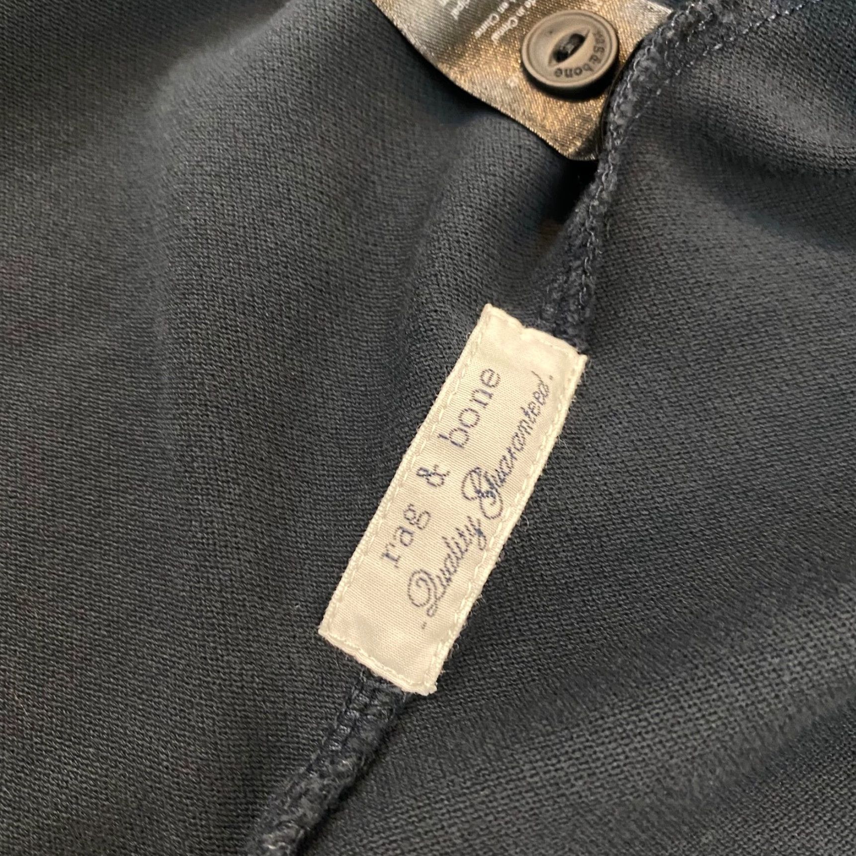 Rag & Bone RAG & BONE Polo Mens Large Navy Blue Collared Preppy Cotton Shirt New York S/S Size US L / EU 52-54 / 3 - 7 Thumbnail
