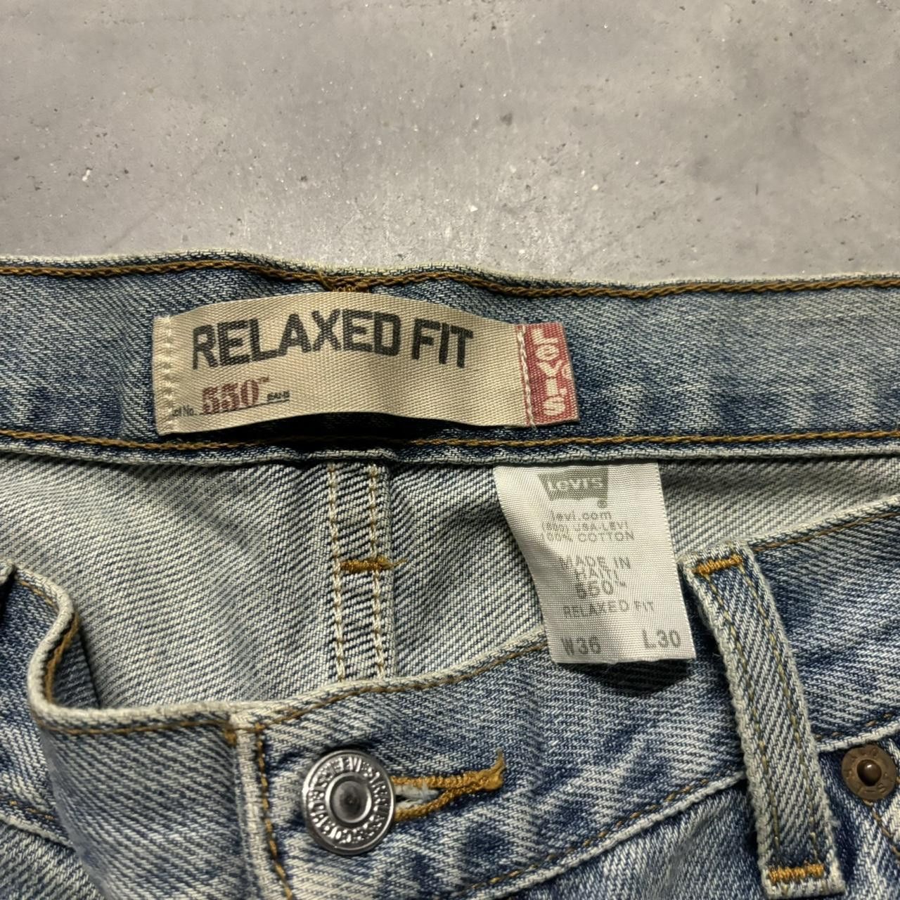 Levi's × Vintage Crazy Vintage Y2K/2000s Baggy Levi’s Light Wash Distressed Denim Jeans! Size US 36 / EU 52 - 8 Thumbnail