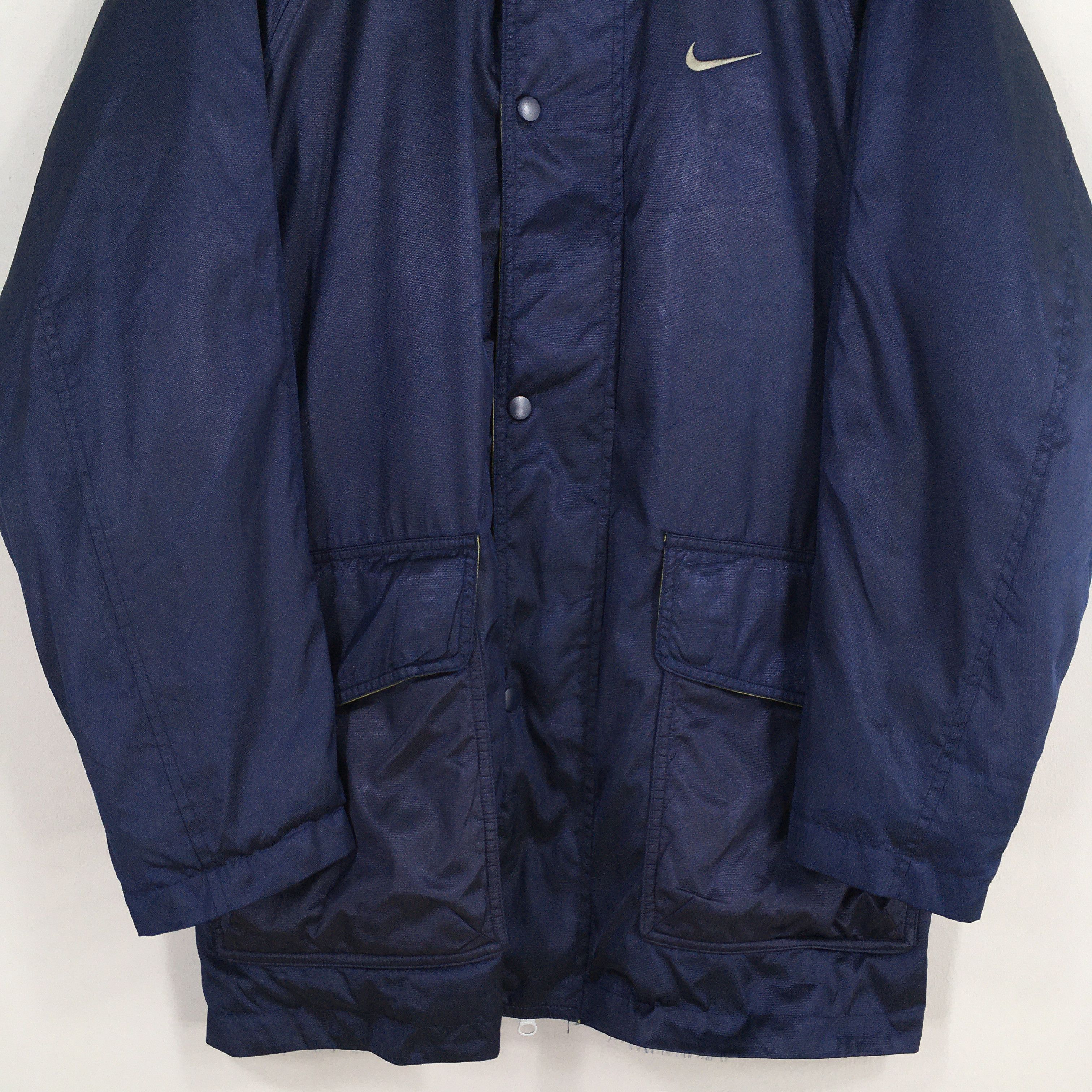 Nike Vintage 90's Nike Swoosh Blue Jacket Large Size US L / EU 52-54 / 3 - 3 Thumbnail