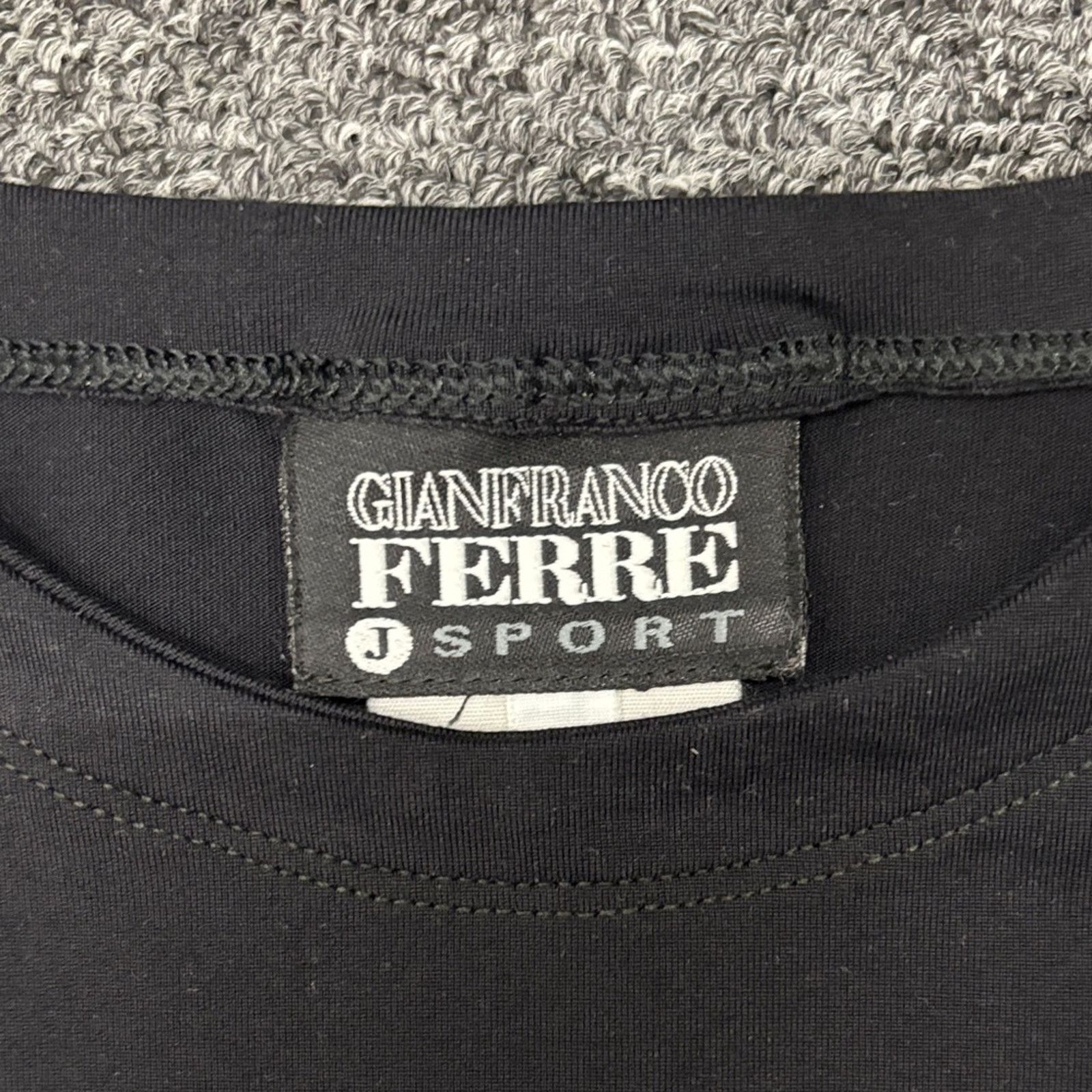 Gianfranco Ferre NWT Gianfranco Ferre Sport Black Long Sleeve Tee Size M Size M / US 6-8 / IT 42-44 - 2 Thumbnail