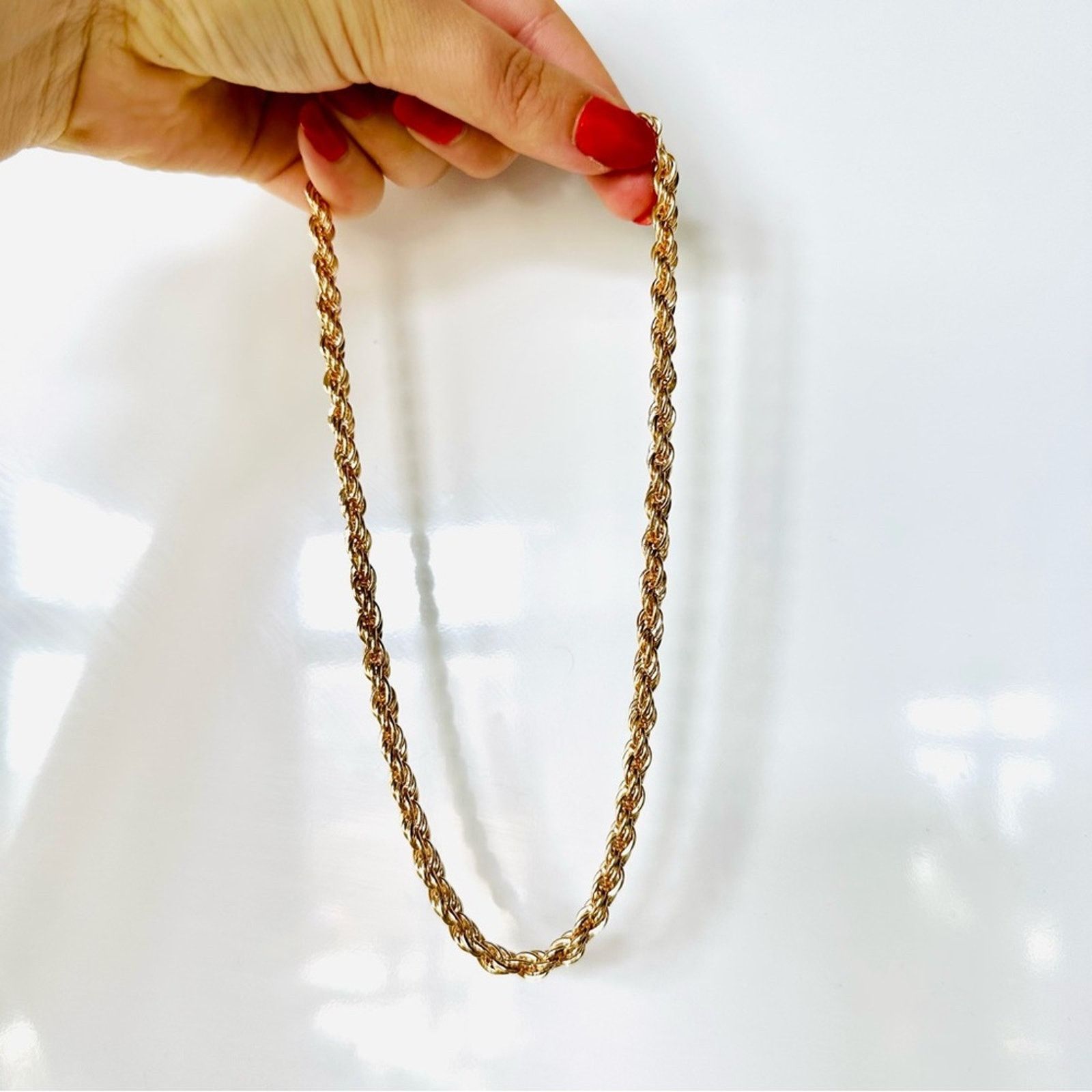 Nordstrom NEW NORDSTROM REVOLVE 18kt Gold Plated Choker Chain Necklace Size ONE SIZE - 2 Thumbnail