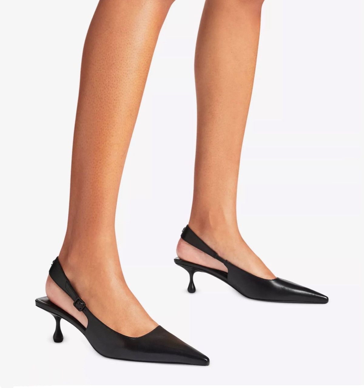 Jimmy Choo Jimmy Choo Amel 50MM Leather Slingback Pumps size 36 Size US 6 / IT 36 - 3 Thumbnail