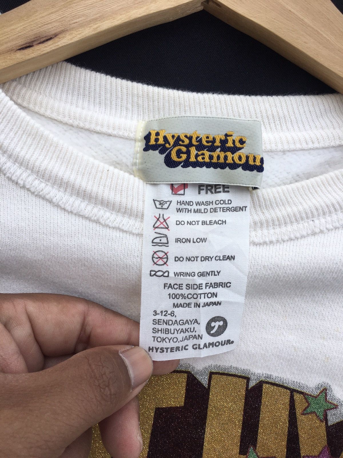 Hysteric Glamour Rare Hysteric Glamour THE HYS Spellout Sweatshirt Size US S / EU 44-46 / 1 - 10 Thumbnail