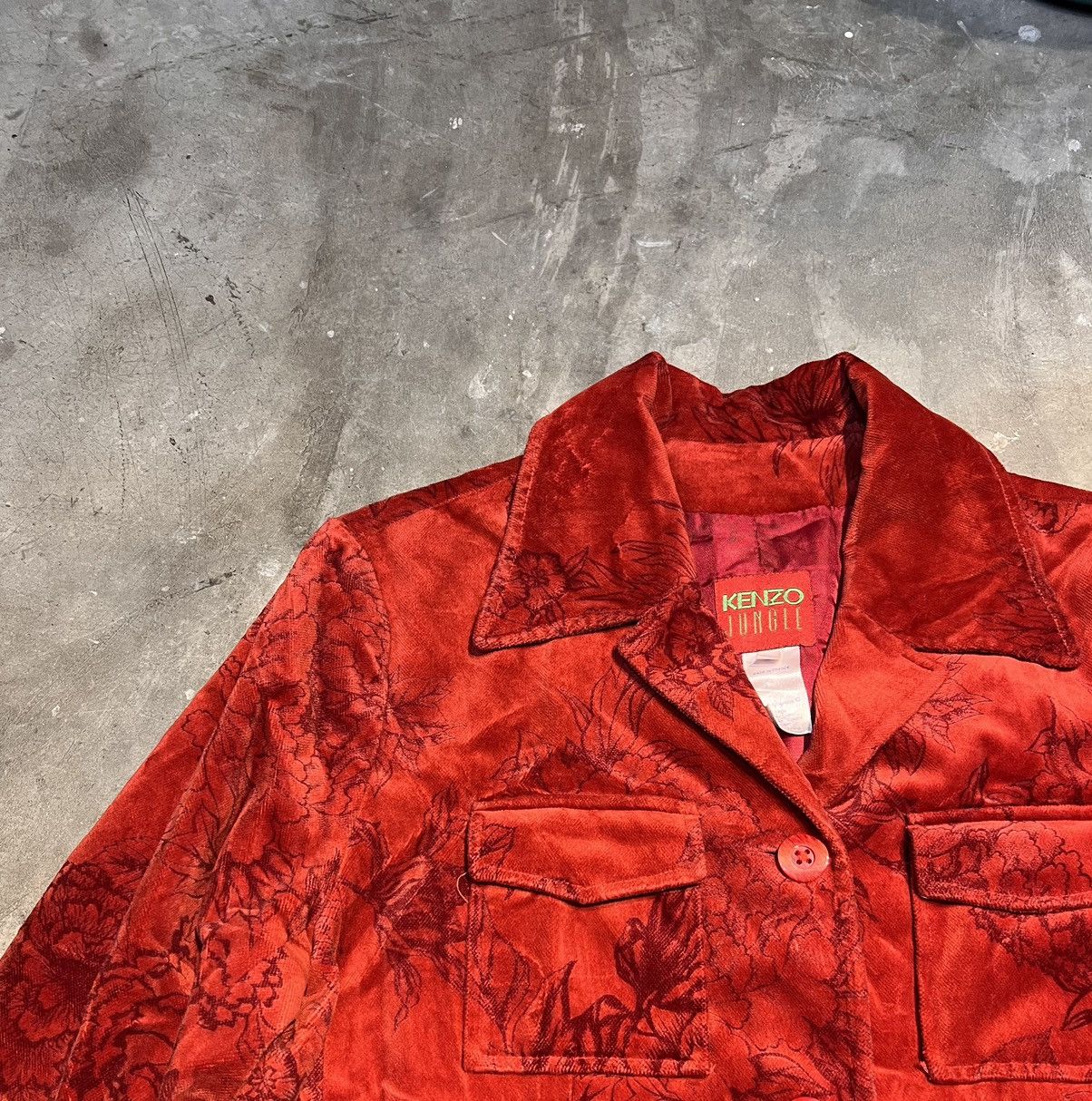 Kenzo 90s KENZO VELVET JACKET Grailed