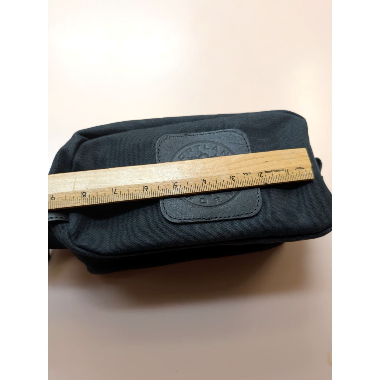 Vintage Portland Thorns Dopp Kit Toiletry Bag Black Canvas Leather Kit Unisex Adults Leather Handle/Strap Size ONE SIZE - 3 Thumbnail