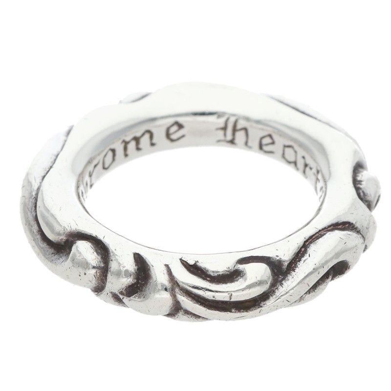 Chrome Hearts Chrome Hearts SCRL BAND Ring Silver (Silver 9.62g) Size ONE SIZE - 1 Thumbnail