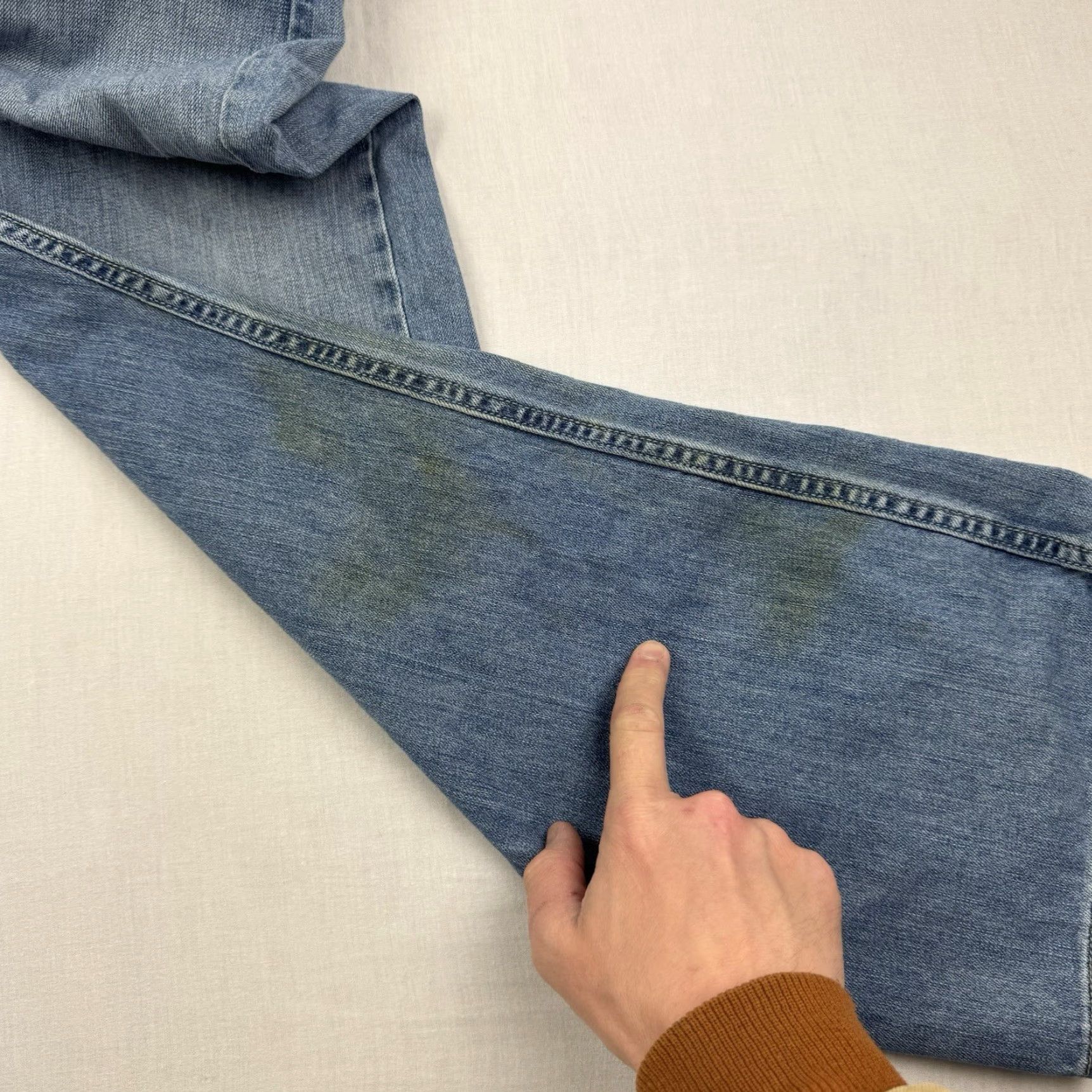 Levi's VINTAGE Levi's Silvertab Jeans Baggy Button Fly Adult 38x32 Blue Grunge Y2K 90s Mens Baggy Wide-Leg Jeans Men's 38 Blue Grunge Y2K Size US 38 / EU 54 - 5 Thumbnail
