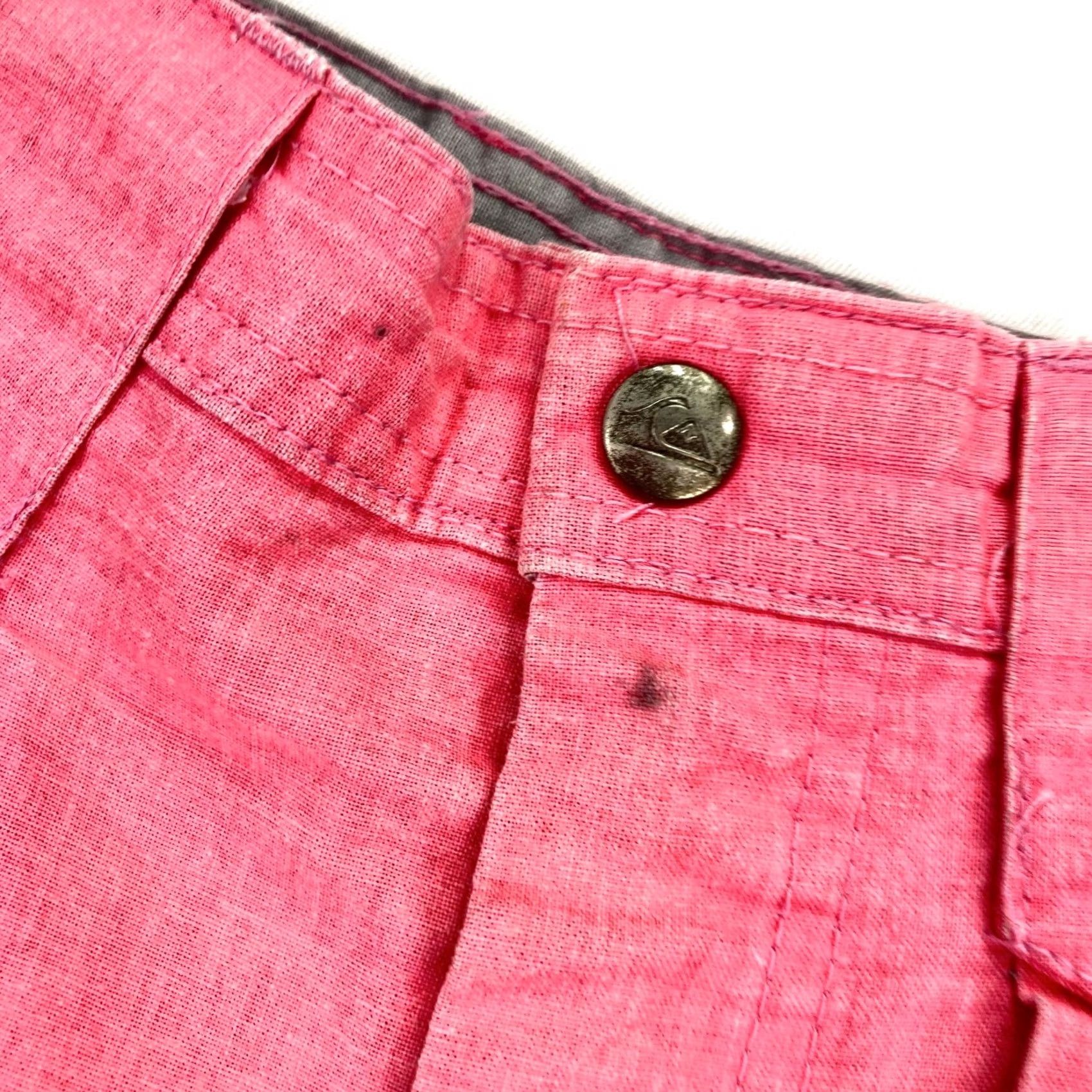 Quiksilver VINTAGE Quiksilver Shorts Adult 31 Hot Pink/Gray 80s 90s Surf Skateboard Mens Size US 31 - 4 Thumbnail