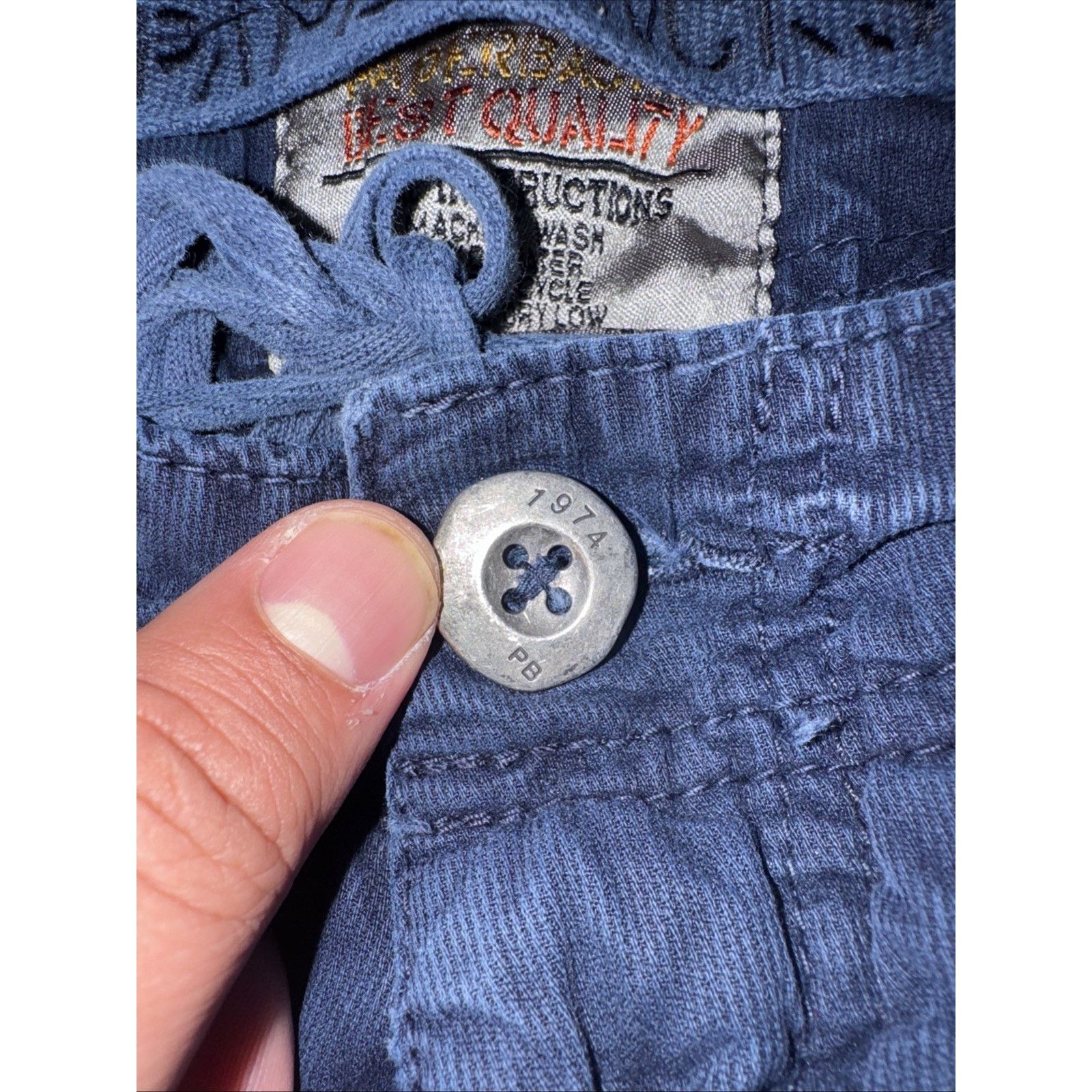 Vintage Paperbacks Cargo Shorts 36 Navy Blue Utility Pockets Outdoor Size US 36 / EU 52 - 4 Thumbnail