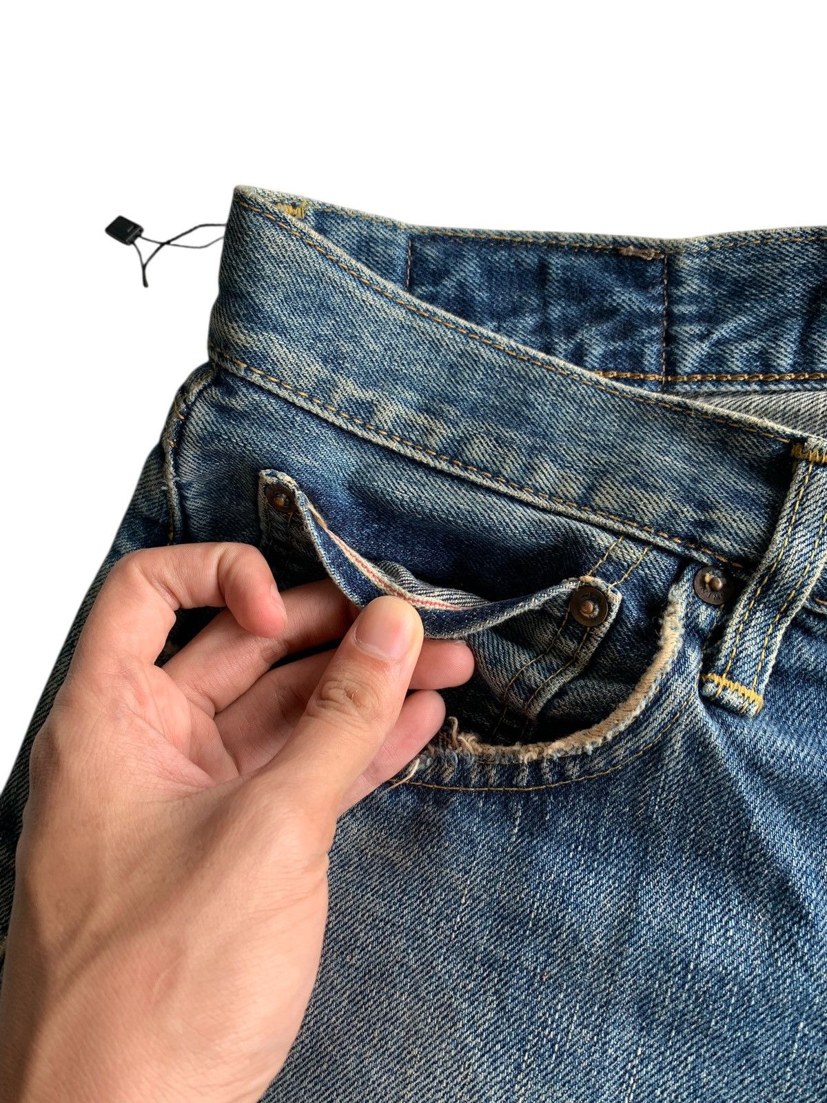 Other VINTAGE EDWIN 505X RUSTY SELVEDGE JAPANESE DISTRESSED DENIM Size US 33 - 10 Thumbnail