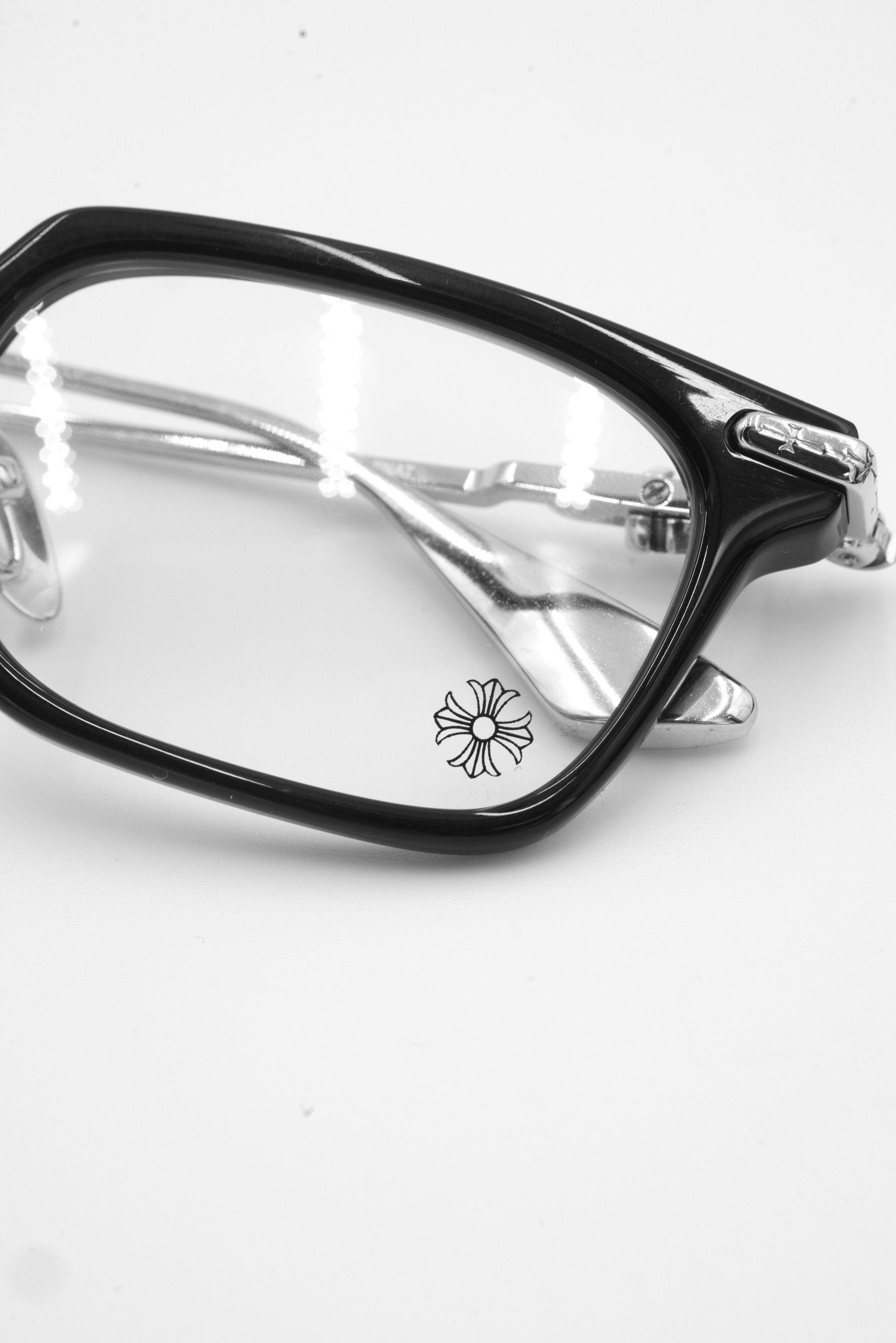 Chrome Hearts Chrome Hearts Cumption Eyeglasses in Silver - Black Size ONE SIZE - 12 Thumbnail