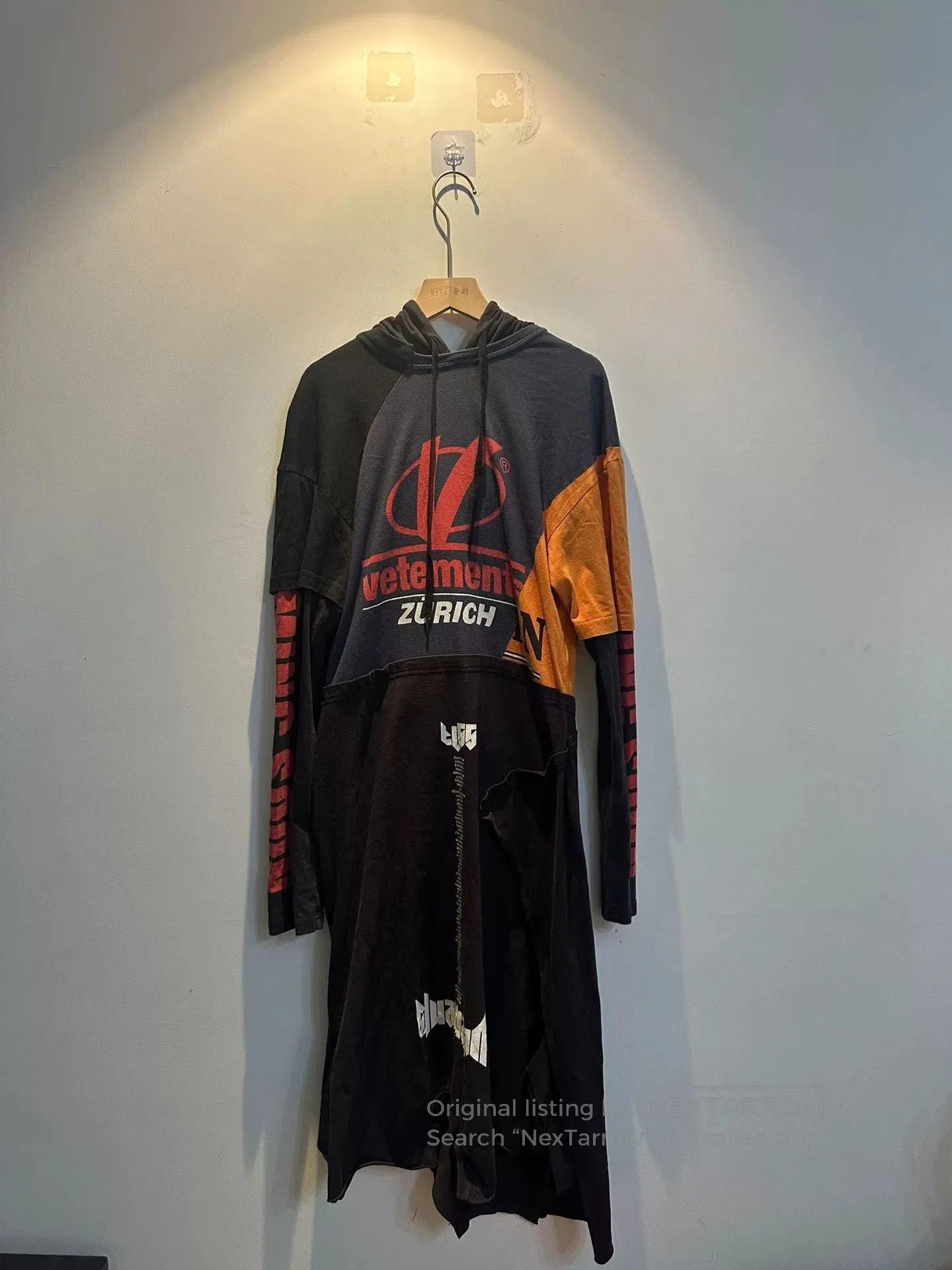 Vetements vetements patchwork hoodie dress. Size XS / US 0-2 / IT 36-38 - 1 Thumbnail