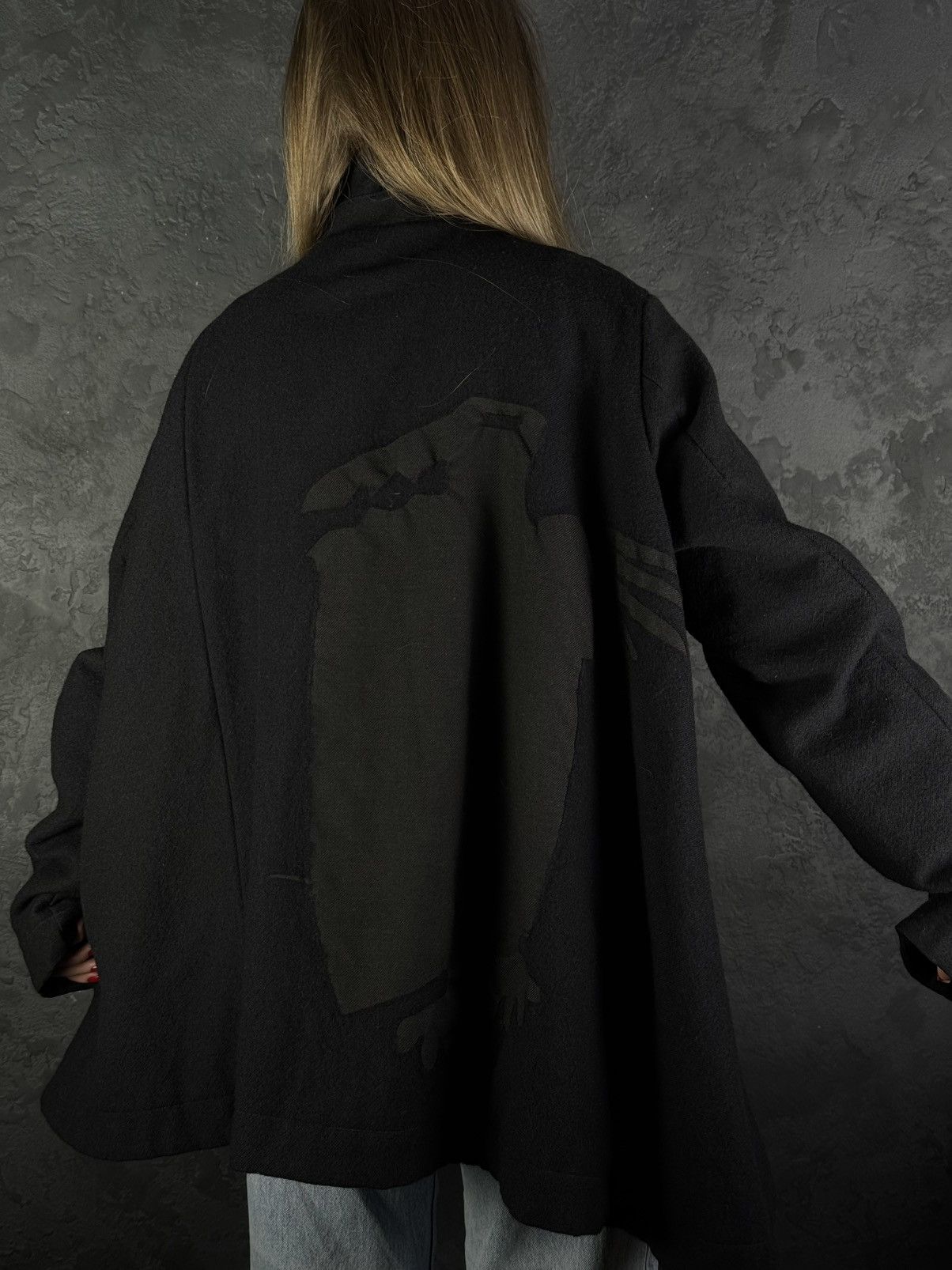 Rundholz RUNDHOLZ Avant-Garde Black Wool Jacket Oversized Size M / US 6-8 / IT 42-44 - 5 Thumbnail