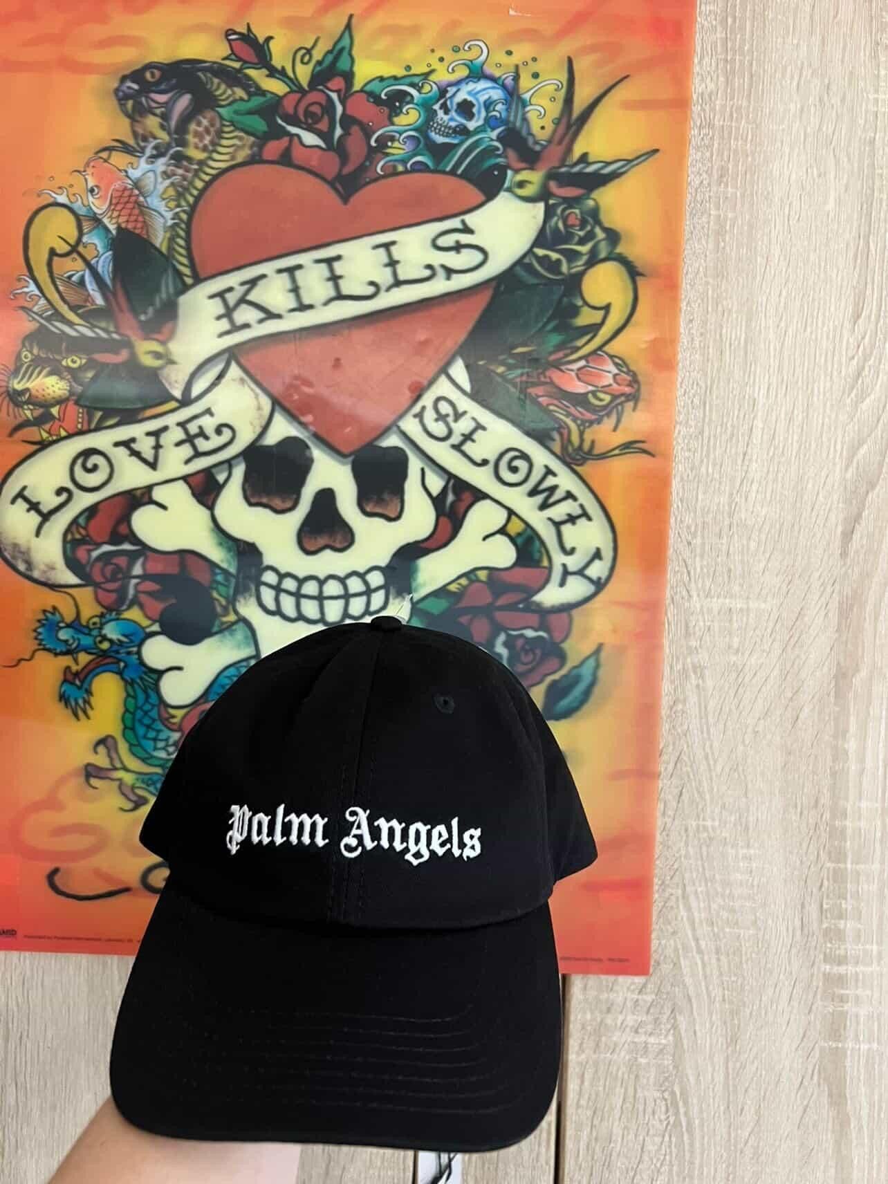 Palm Angels Palm Angels Classics Logo SnapBack Cap Black 💥🔥 Size ONE SIZE - 4 Thumbnail