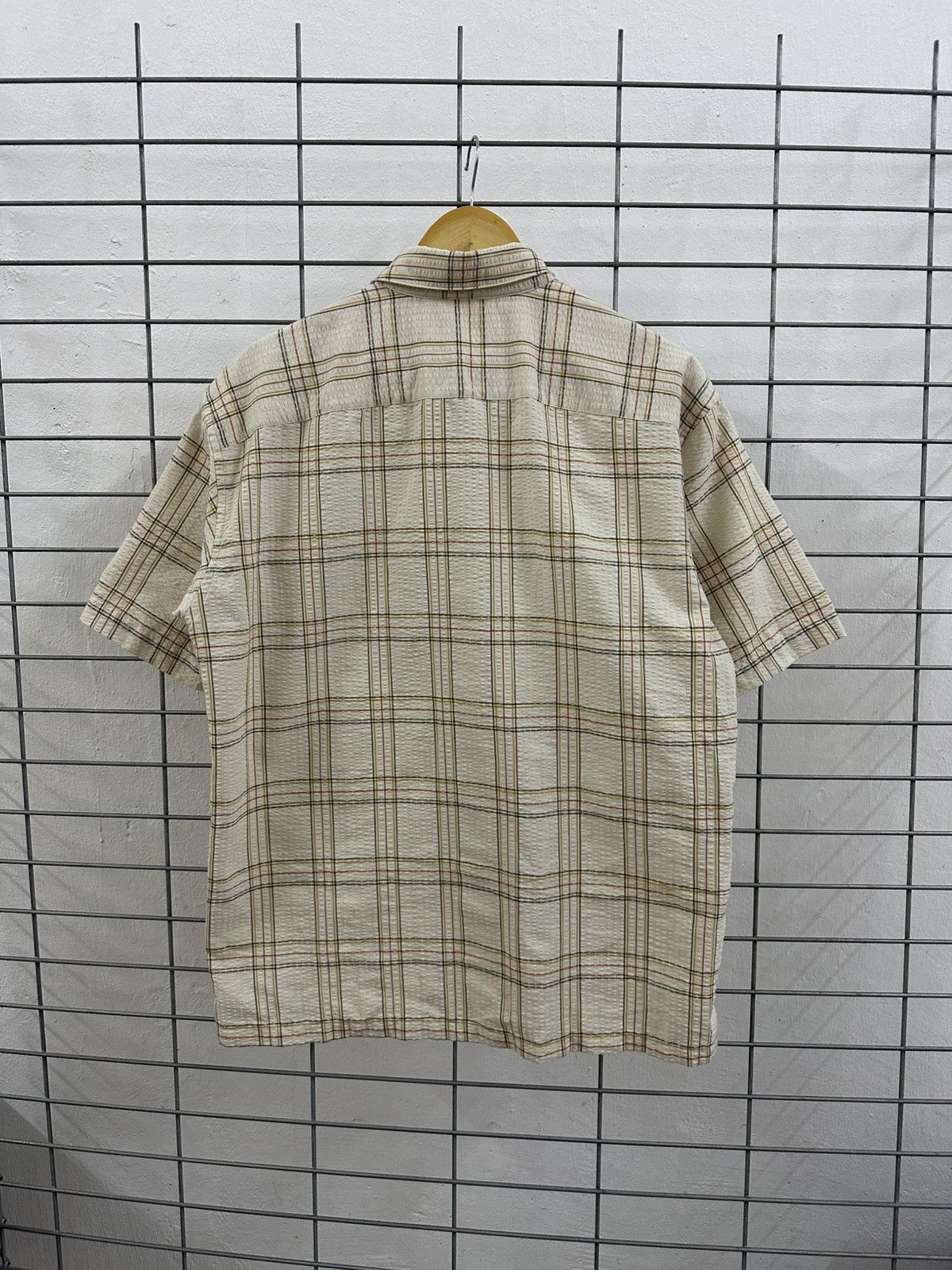 JW Anderson × Uniqlo Rare Beautiful JW Anderson Uniqlo Casual Check Beige Shirt Size US M / EU 48-50 / 2 - 2 Thumbnail