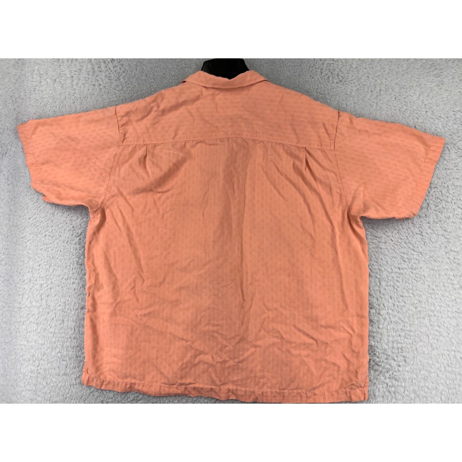 Tommy Bahama Tommy Bahama Shirt Men XLX Orange Button Up Hawaiian Silk Vacation Size US XL / EU 56 / 4 - 2 Thumbnail