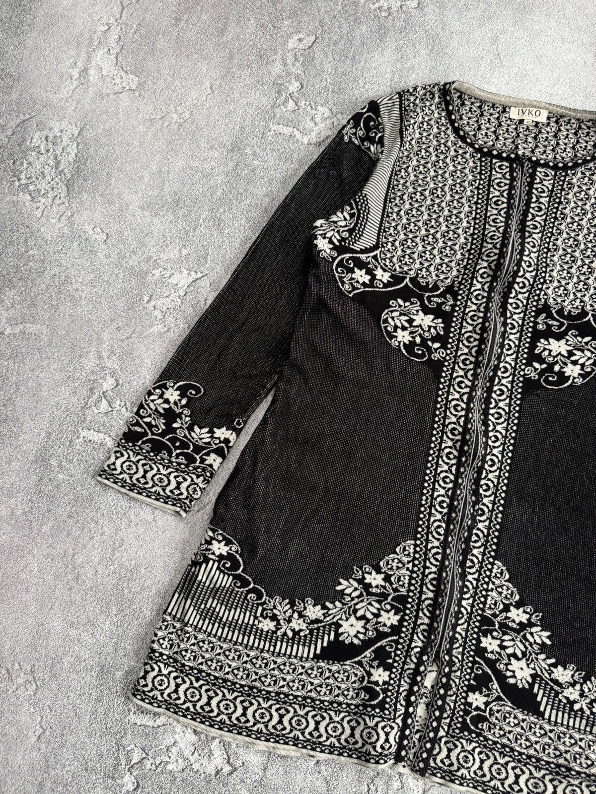 Dale Of Norway × Designer × Moods of Norway Ivko 42size all printed flowers 🌷 Cardigan long sweater zip Size XL / US 12-14 / IT 48-50 - 10 Thumbnail
