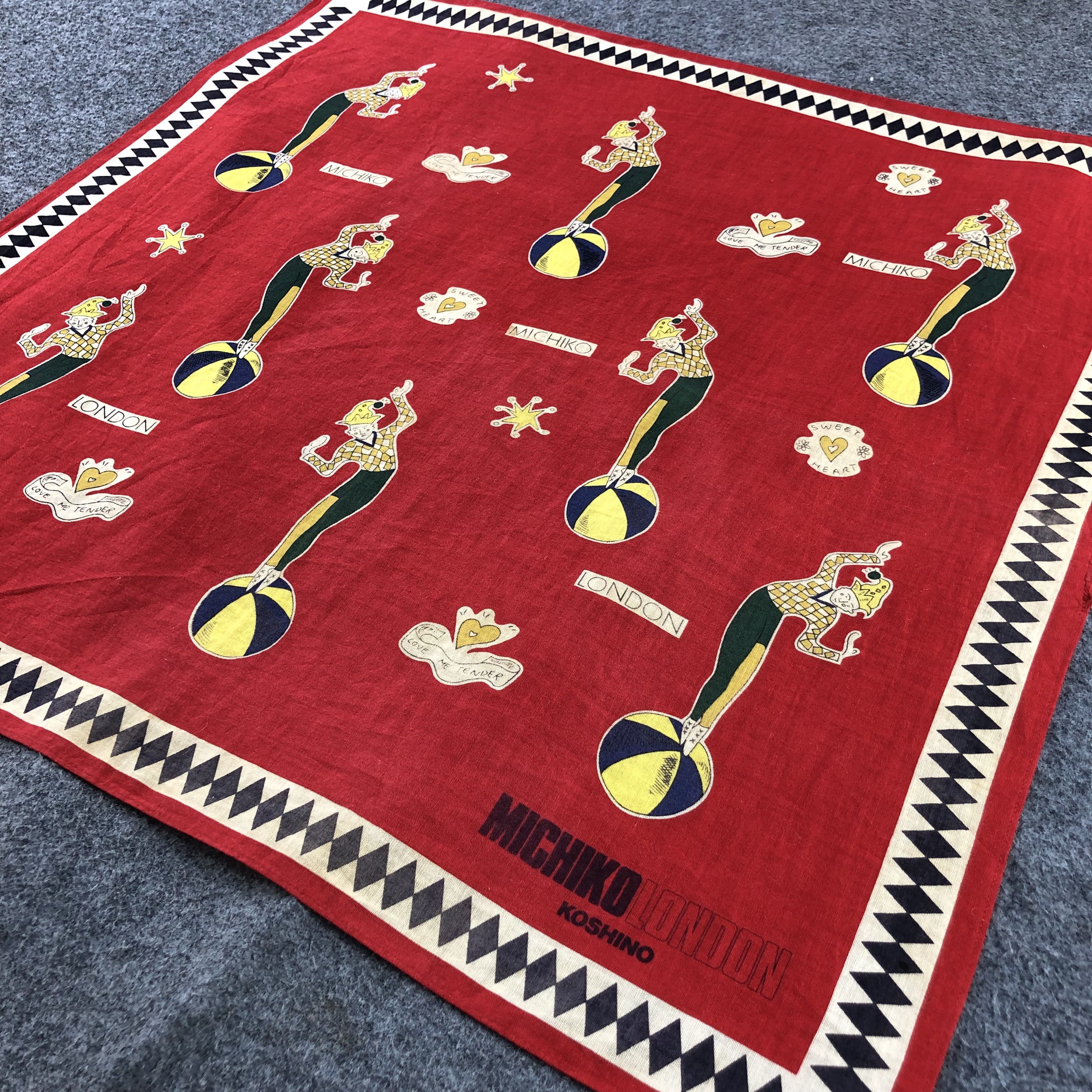 Michiko Koshino Michiko Koshino Handkerchief Neckerchief Bandana H1437 Size ONE SIZE - 4 Thumbnail