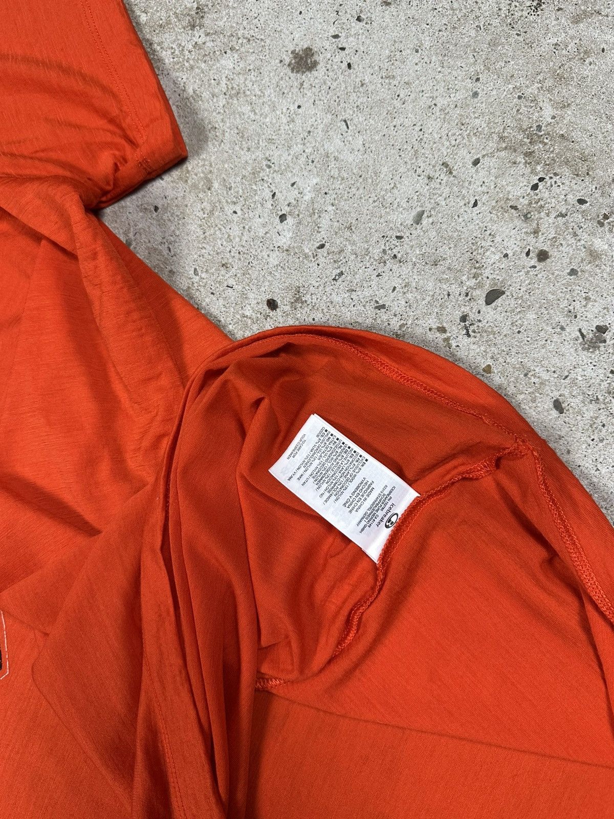 Icebreaker Icebreaker Merino Orange Print Logo Wool Tee Size US L / EU 52-54 / 3 - 6 Thumbnail
