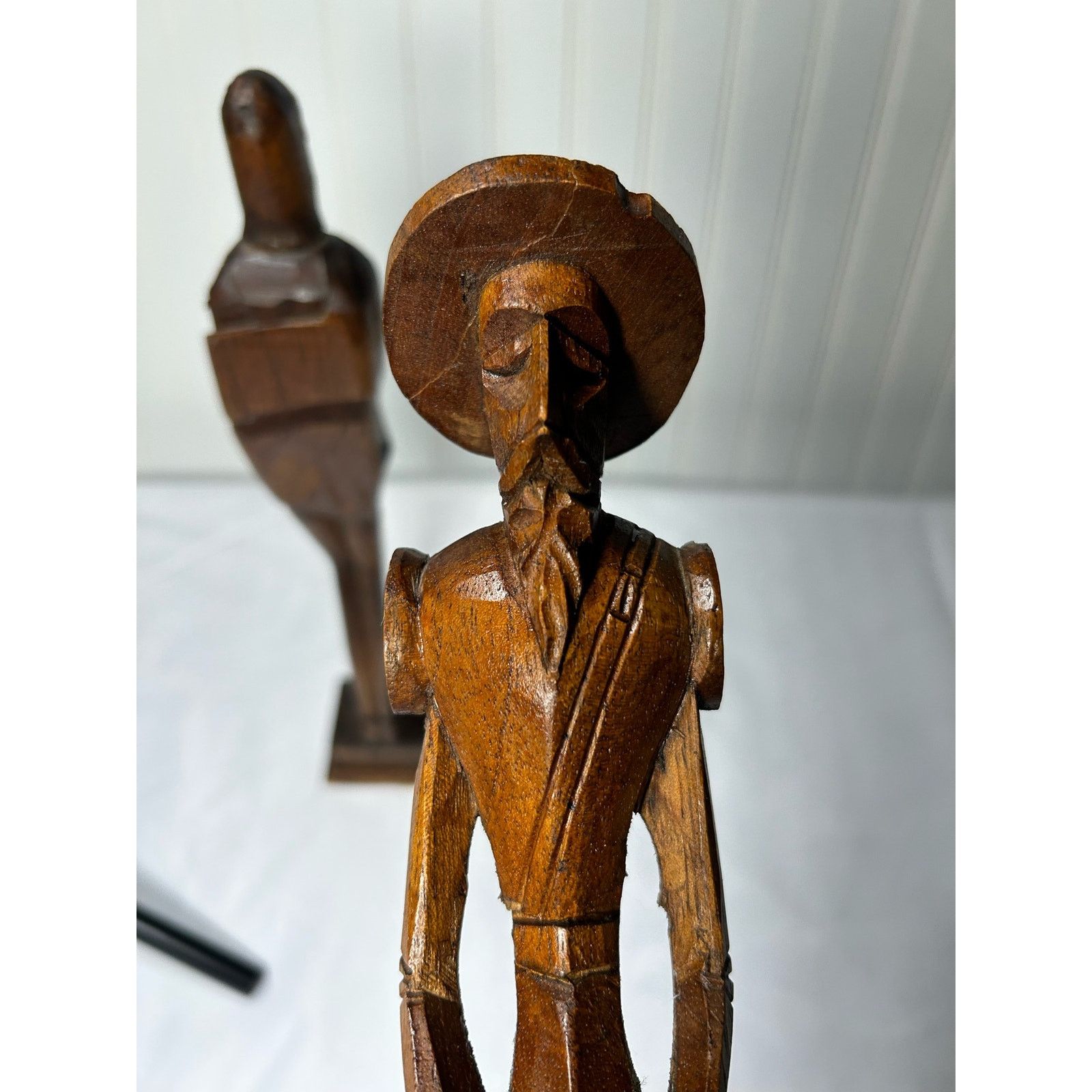 Other Don Quixote Antique Mexican Spanish Medieval Monk Statue Size US 26 / EU 42 - 4 Thumbnail