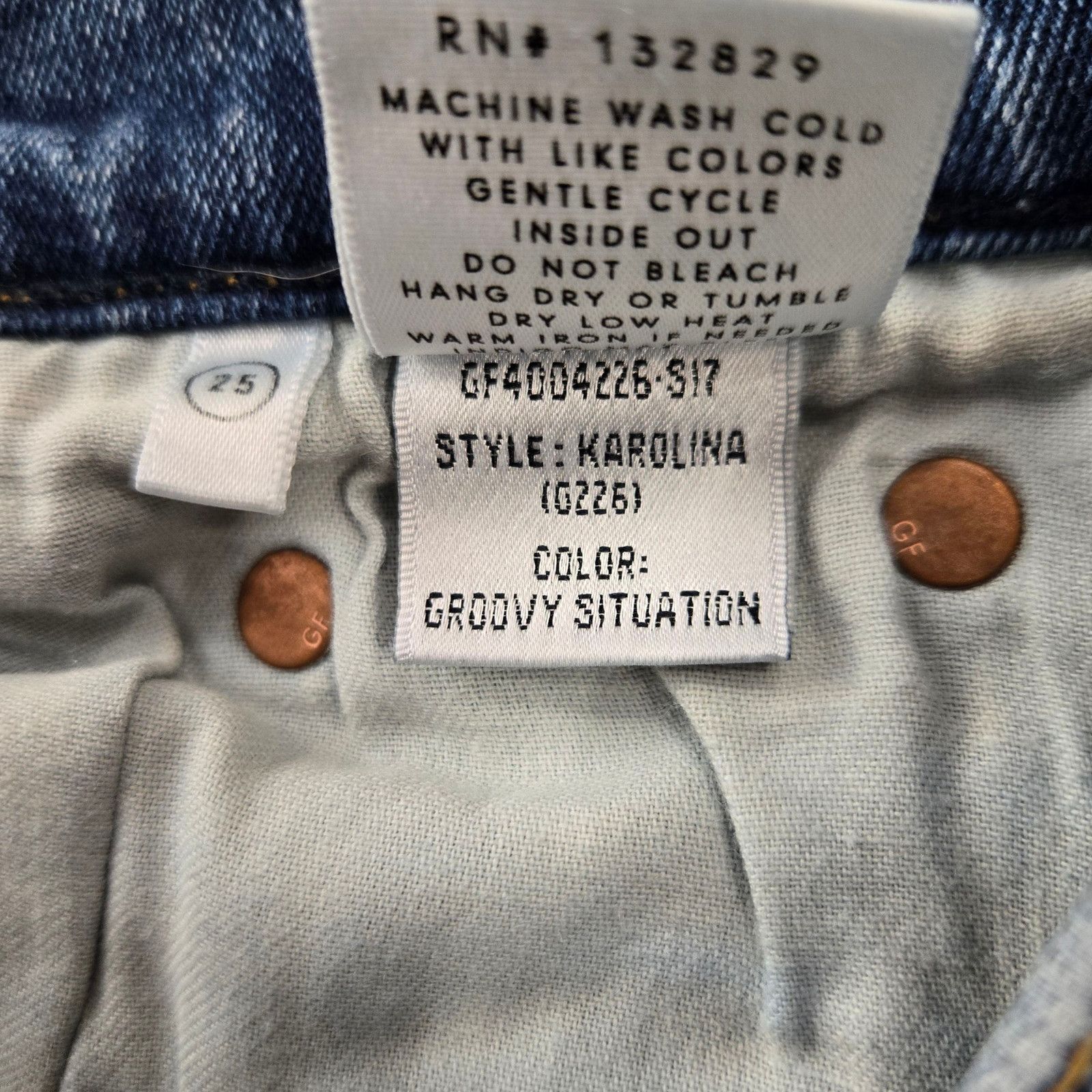GRLFRND GRLFRND Karolina High-Rise Straight Jeans Size 25 Size 25" / US 0 / IT 36 - 8 Thumbnail