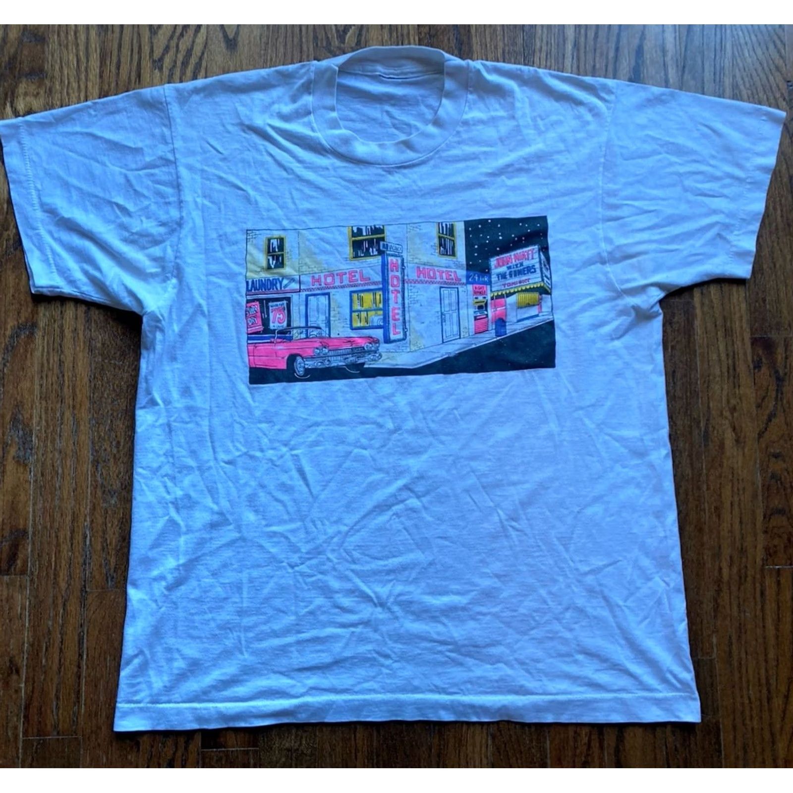 Doublet VINTAGE John Hiatt Shirt Mens Large White 90s Concert Double Sided Goners Tour Size US L / EU 52-54 / 3 - 2 Thumbnail