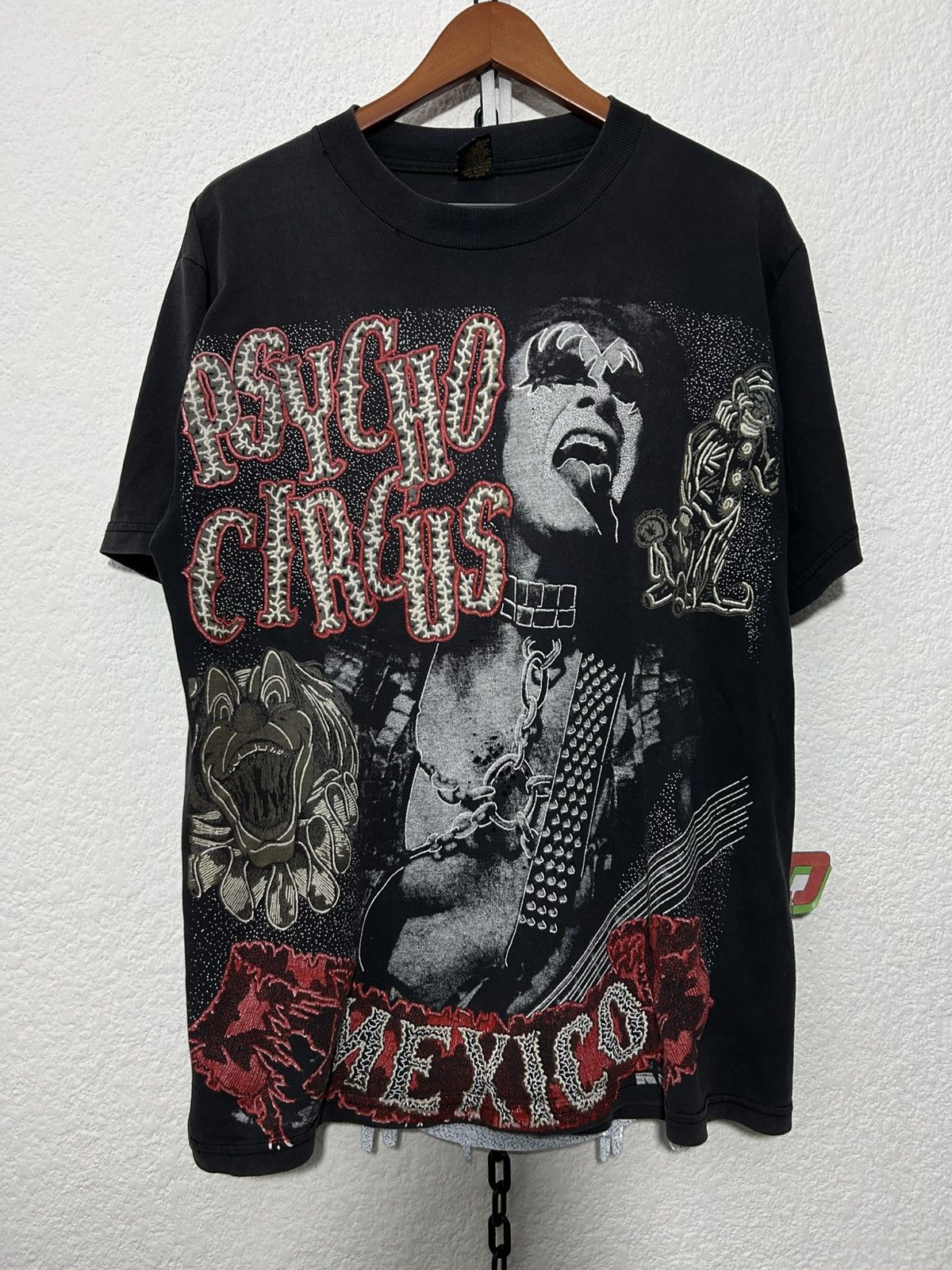 KISS × Mexicana 1998 Kiss Psycho Circus Gene Simmons Mexico Tour Size US XL / EU 56 / 4 - 1 Thumbnail