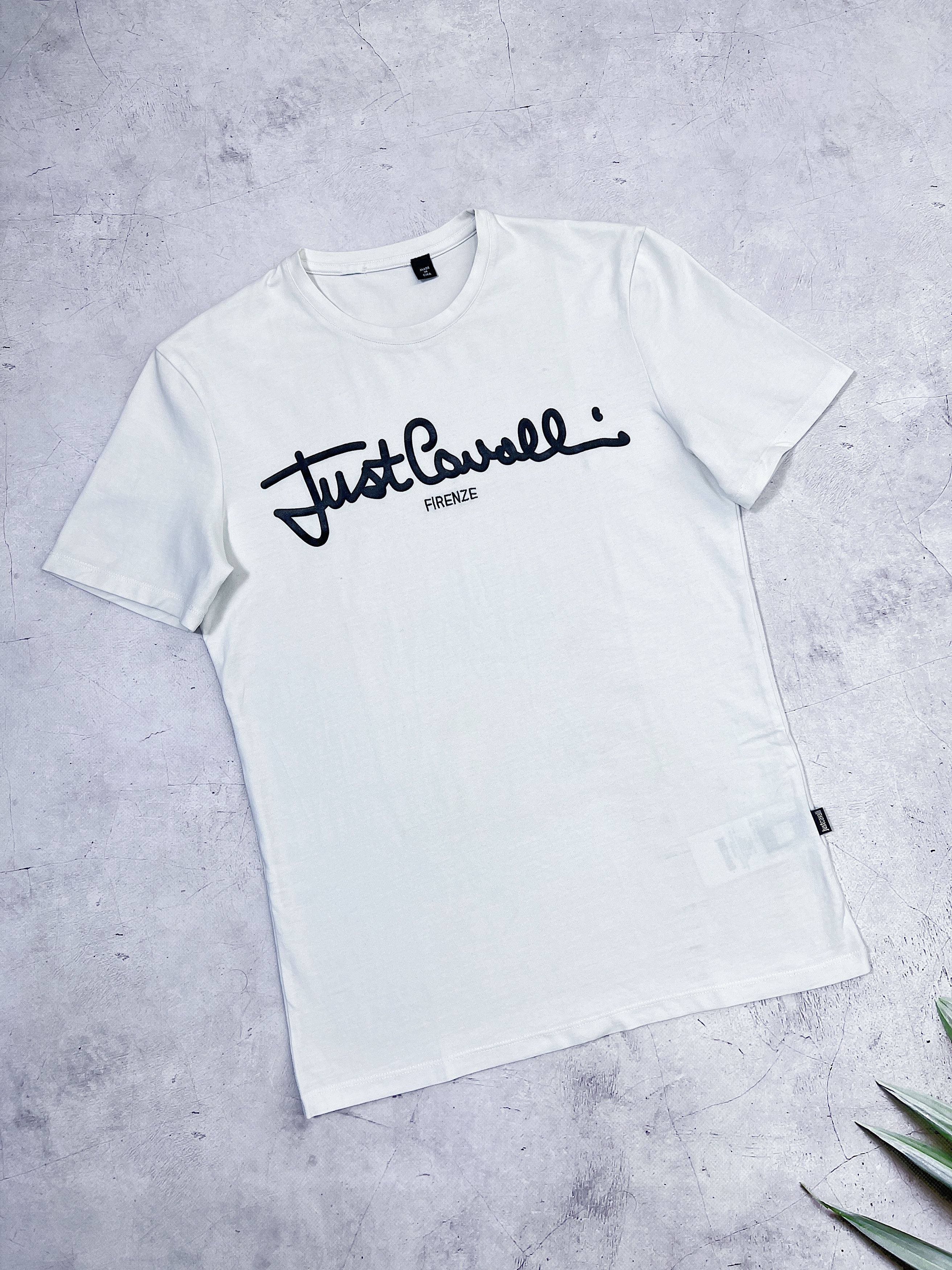 Just Cavalli Just Cavalli T-Shirt Firenze Logo White Size US XS / EU 42 / 0 - 5 Thumbnail
