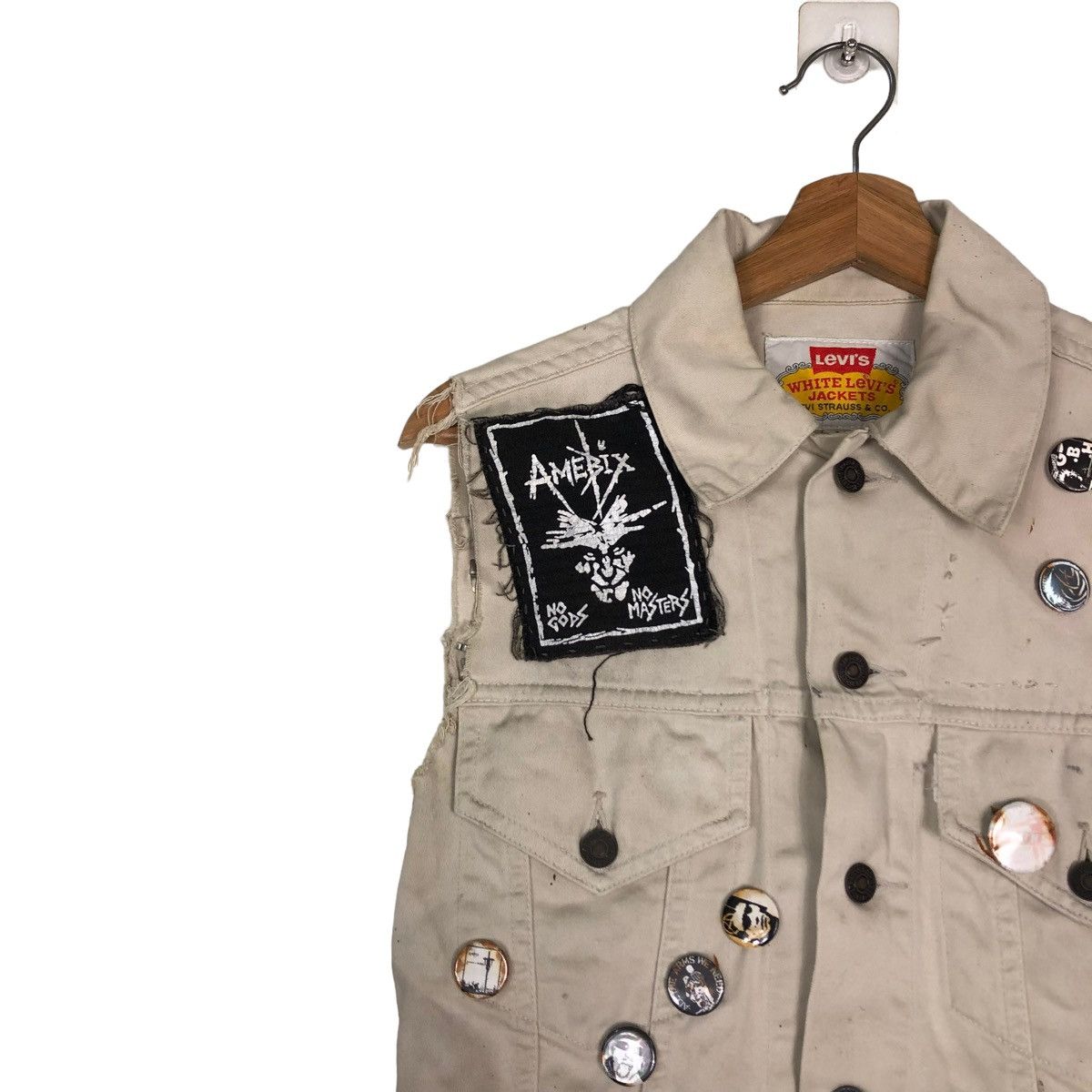 Japanese Brand 🔥VINTAGE TANK TOP CUSTOM LEVI’S BIKER BONDAGE PUNK STYLE Size US M / EU 48-50 / 2 - 5 Thumbnail
