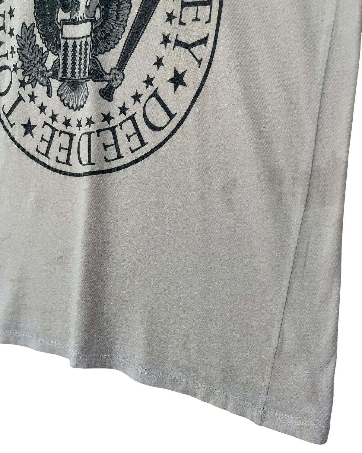 Band Tees Distressed Vintage Ramones Punk Ringer Tee Size US M / EU 48-50 / 2 - 4 Thumbnail
