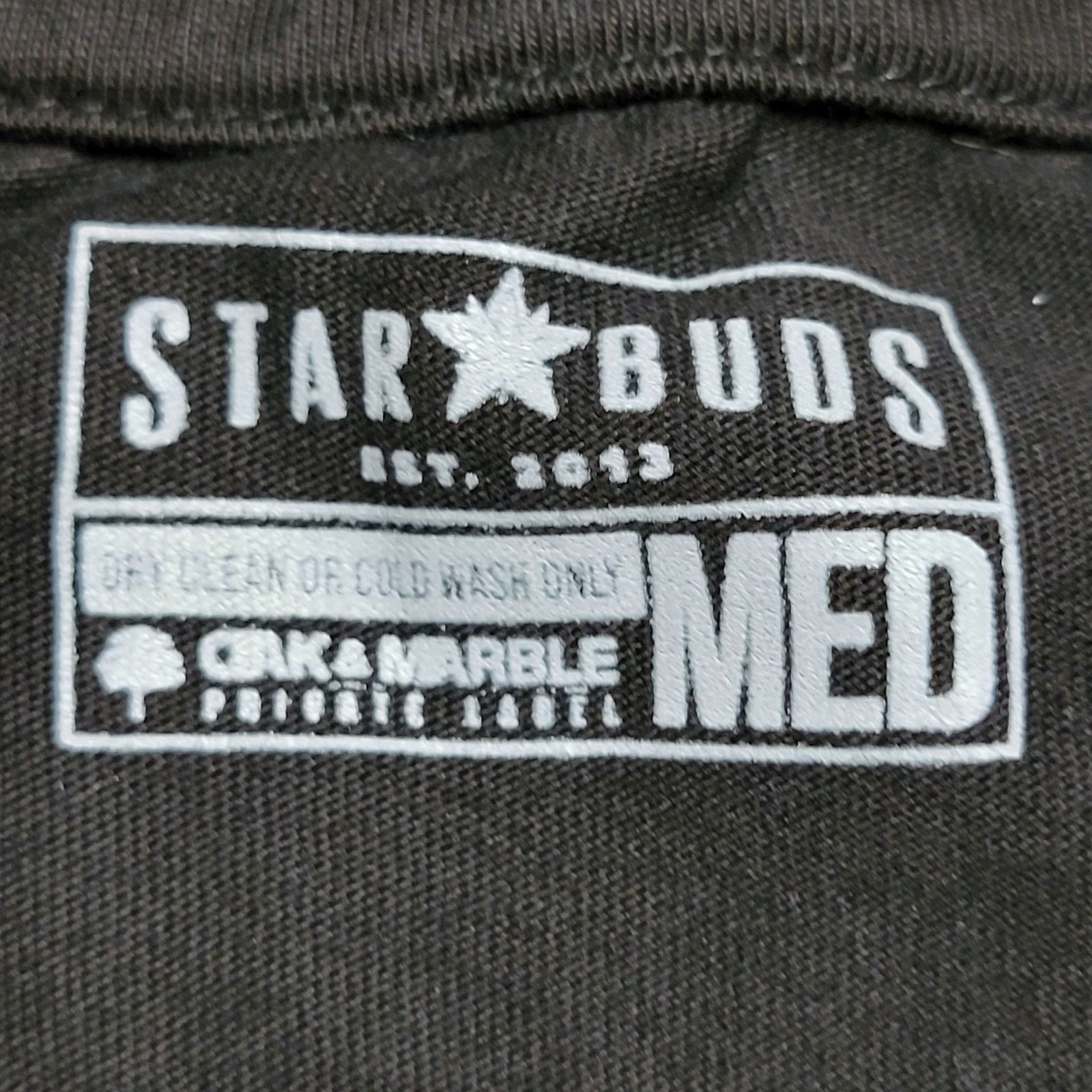 Other Star Buds Black Unisex Smoke Tee "Est. 2013" - Size Medium Size US M / EU 48-50 / 2 - 6 Thumbnail