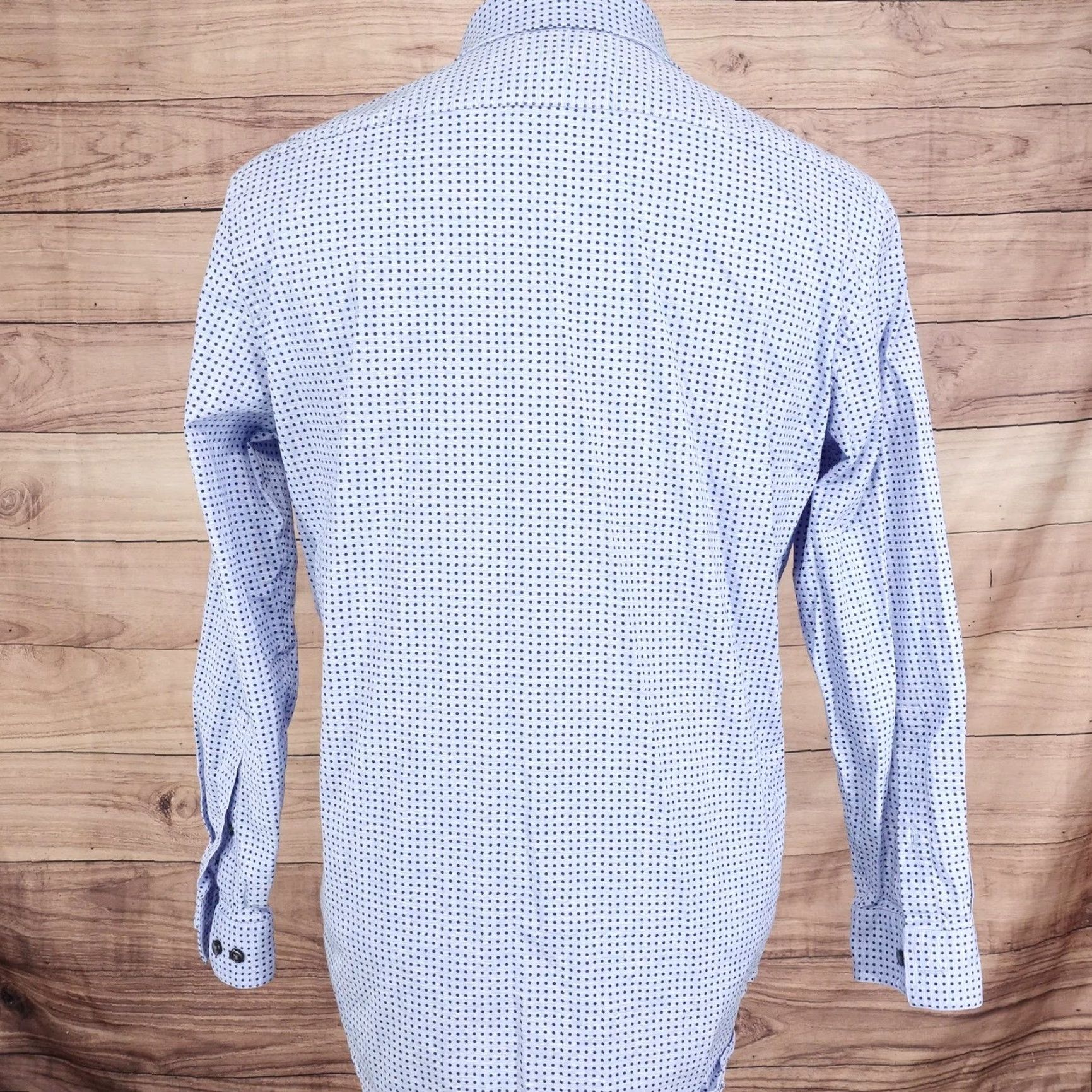 Apt. 9 Apt. 9 Shirt Mens Neck 16 Sleeve 32/33 Blue Premier Flex Slim Fit Button-Down Micro Dot Dress Shirt Size US L / EU 52-54 / 3 - 4 Thumbnail