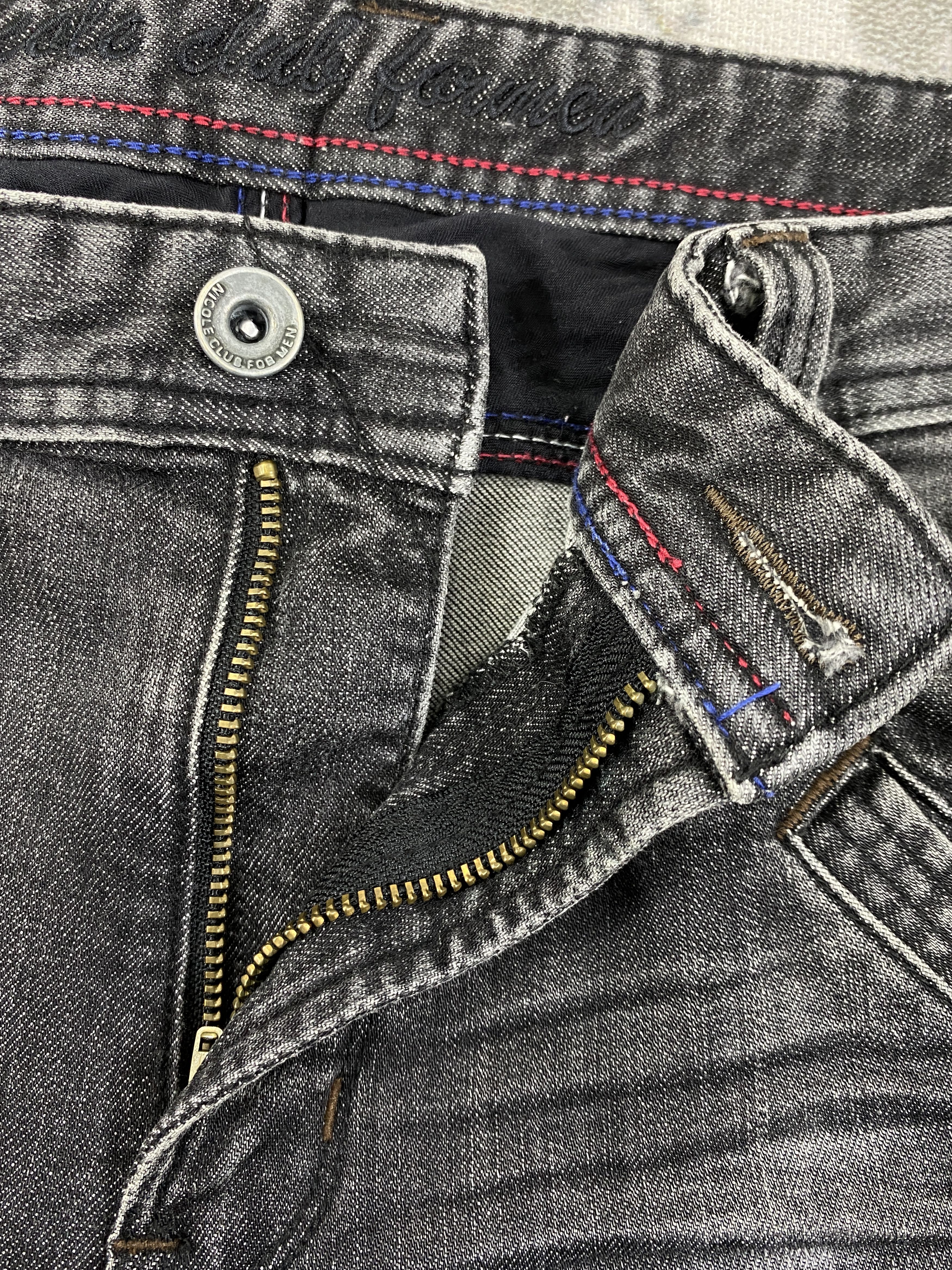 Japanese Brand Distressed Vintage Nicole Club Jeans 34x28.5 Denim - JN3612 Size US 34 / EU 50 - 6 Thumbnail