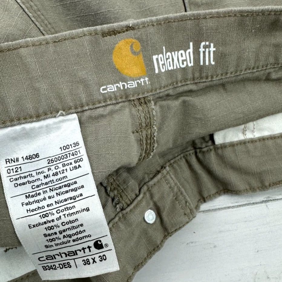 Carhartt Carhartt Pants Men’s 38x30 Carpenter Double Knee Utility Cotton Tan Desert 90s Grunge USA Mens Size US 38 / EU 54 - 3 Thumbnail