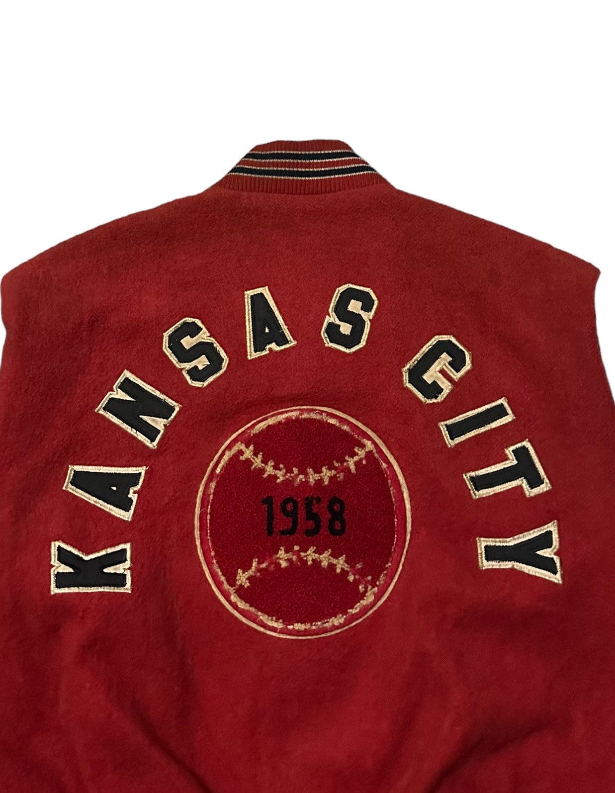 Vintage Vintage 70s Kansas city baseball varsity jacket Size US M / EU 48-50 / 2 - 6 Thumbnail