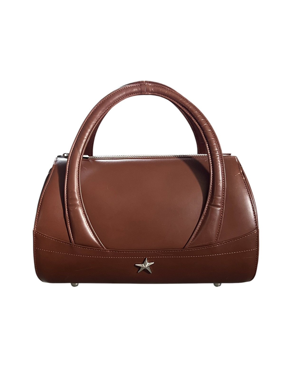 Thierry Mugler 1990 Thierry Mugler Paris Leather Handbag Size ONE SIZE - 1 Thumbnail