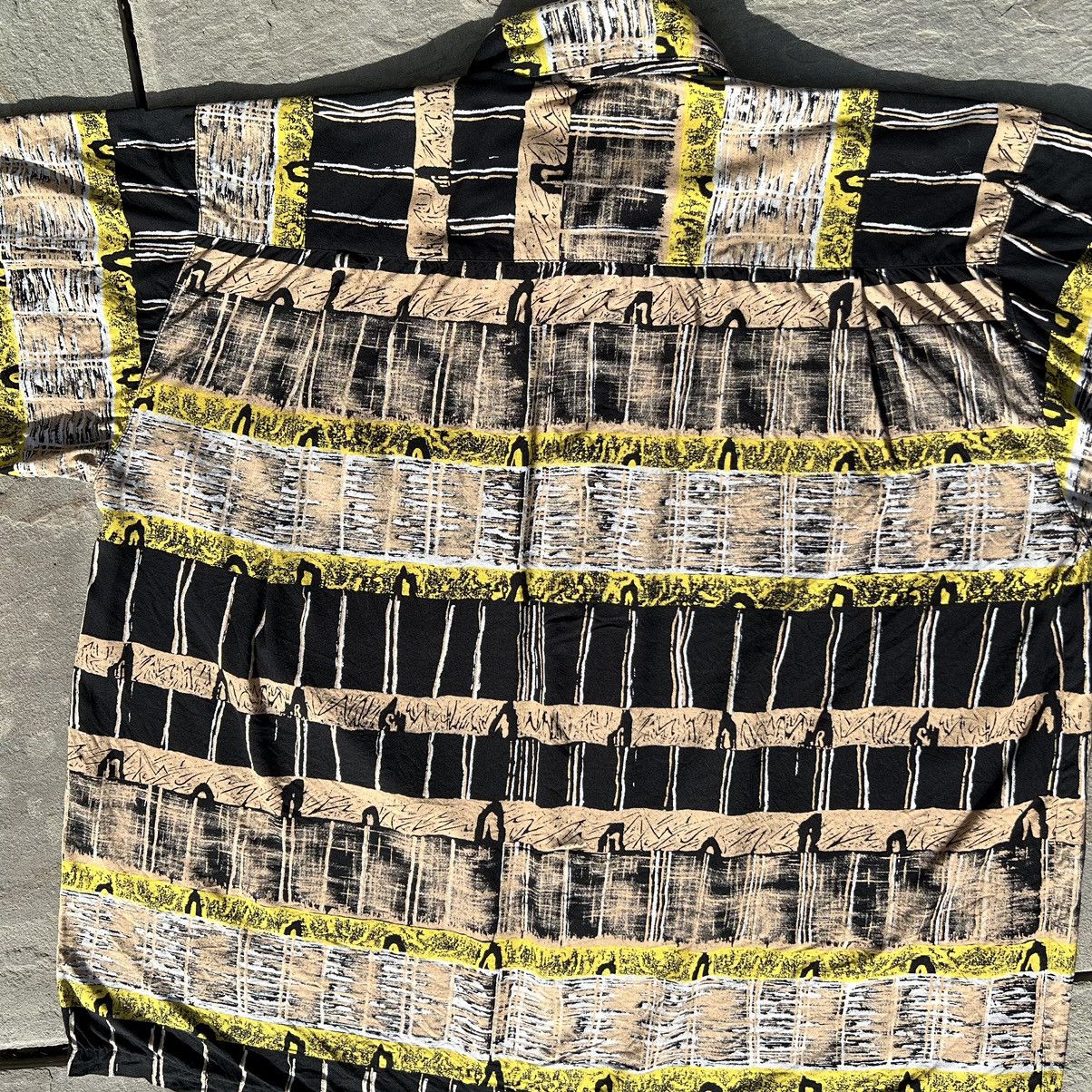 Vintage Vintage 90s Abstract Pattern Short Sleeve Club Shirt Size US XL / EU 56 / 4 - 6 Thumbnail