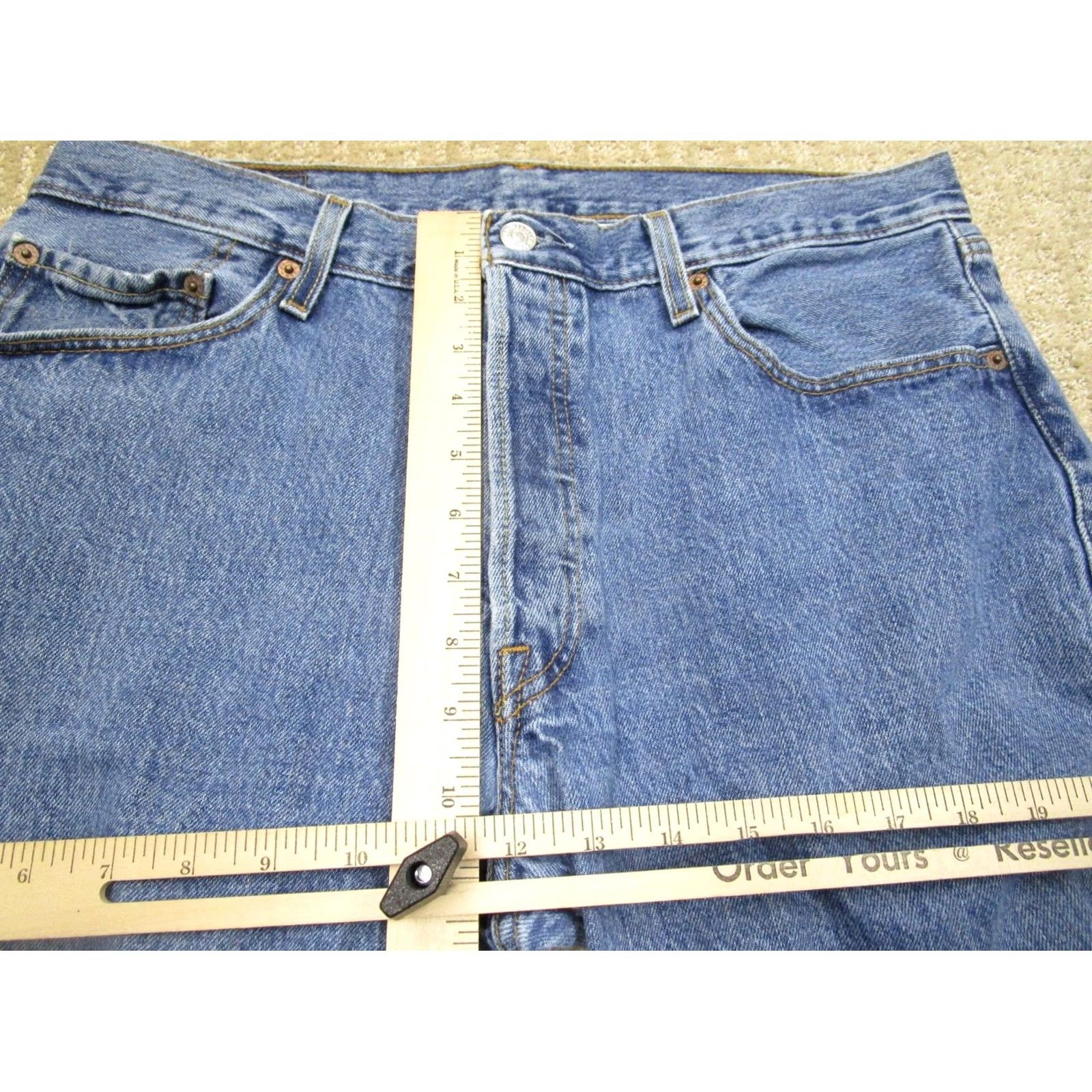 Levi's VINTAGE Levi's 501 Jeans Men 36x36 Blue Button Fly Original Light Wash Denim Pants Straight 5-Pocket Mens Regular Fit Blue Jeans Size US 36 / EU 52 - 7 Thumbnail