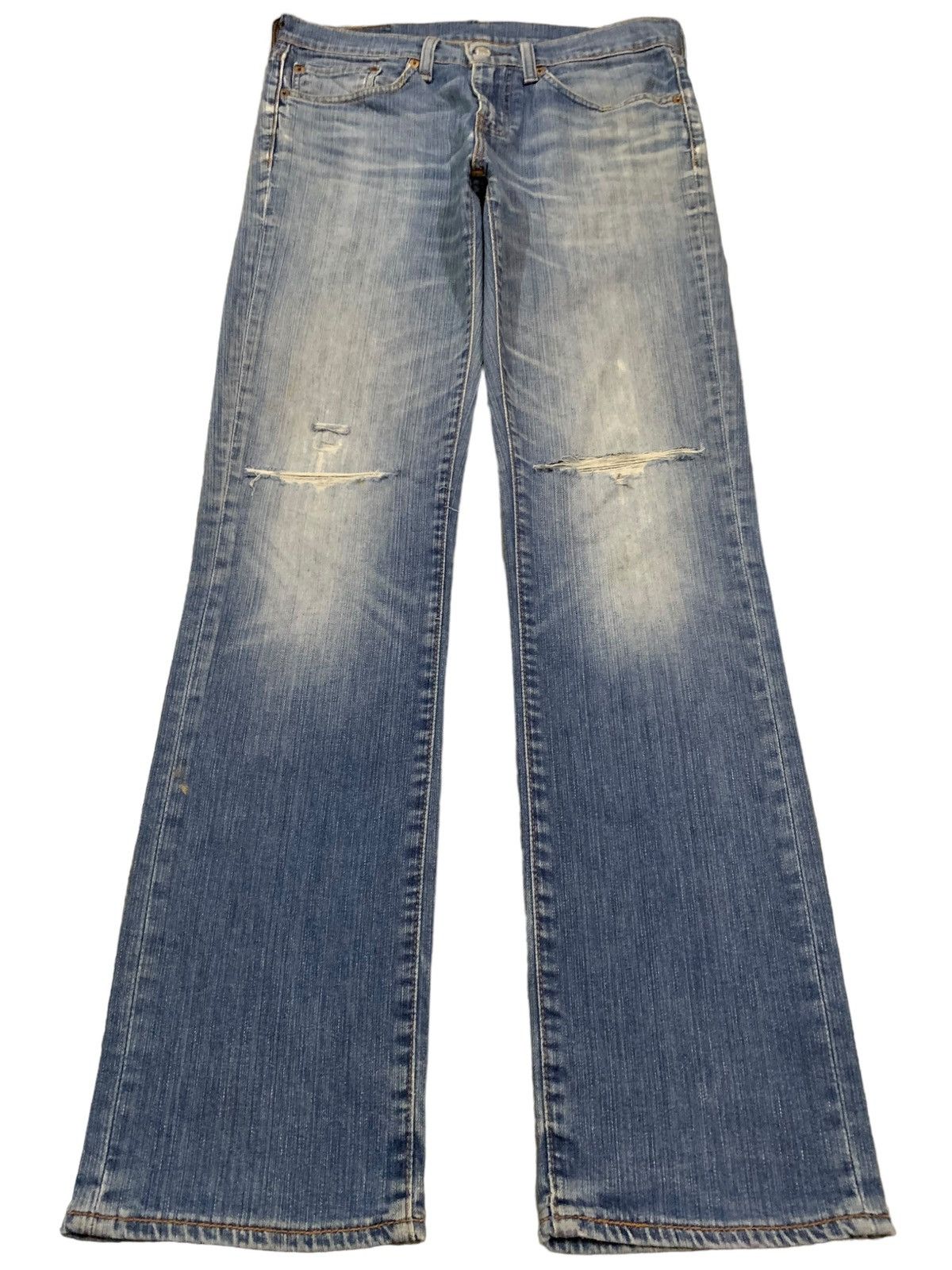 Levi's Vintage Clothing Vintage Y2K Levis 511 Blue Washed Distressed Grunge Jeans Size US 32 / EU 48 - 1 Thumbnail