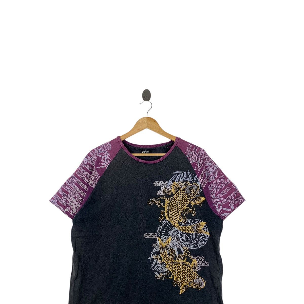 Vintage Vintage JAPAN TRADITIONAL KOI Fish Sukajan Raglan Tee Shirt Size US L / EU 52-54 / 3 - 2 Thumbnail