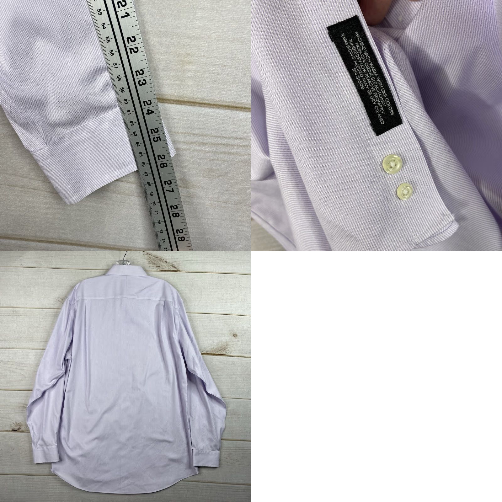 Jos. A. Bank VINTAGE Jos. A. Bank Shirt Travelers Collection Mens 16.5 36 Tailored Purple Stripe Shirt Mens 16.5 36 Purple Stripe Size US XL / EU 56 / 4 - 8 Thumbnail