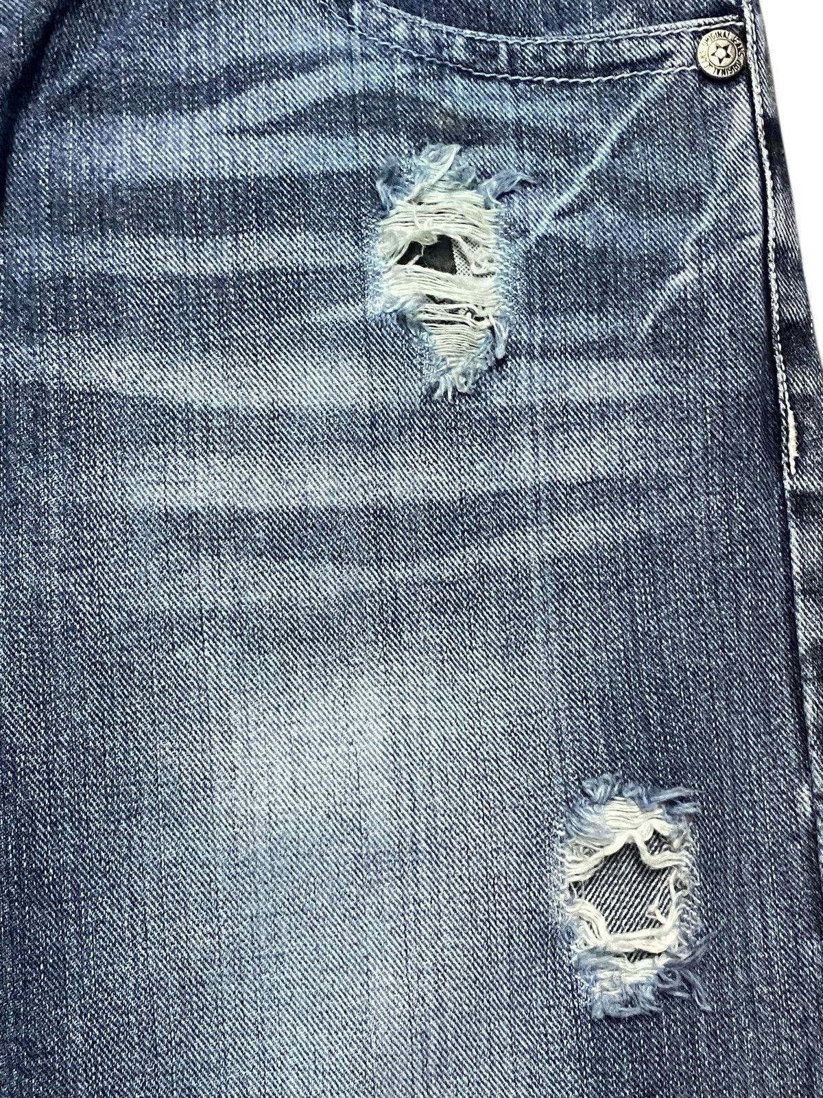 Japanese Brand Vintage Japanese Brand Star Original Distressed Slim Jeans Size US 32 / EU 48 - 8 Thumbnail