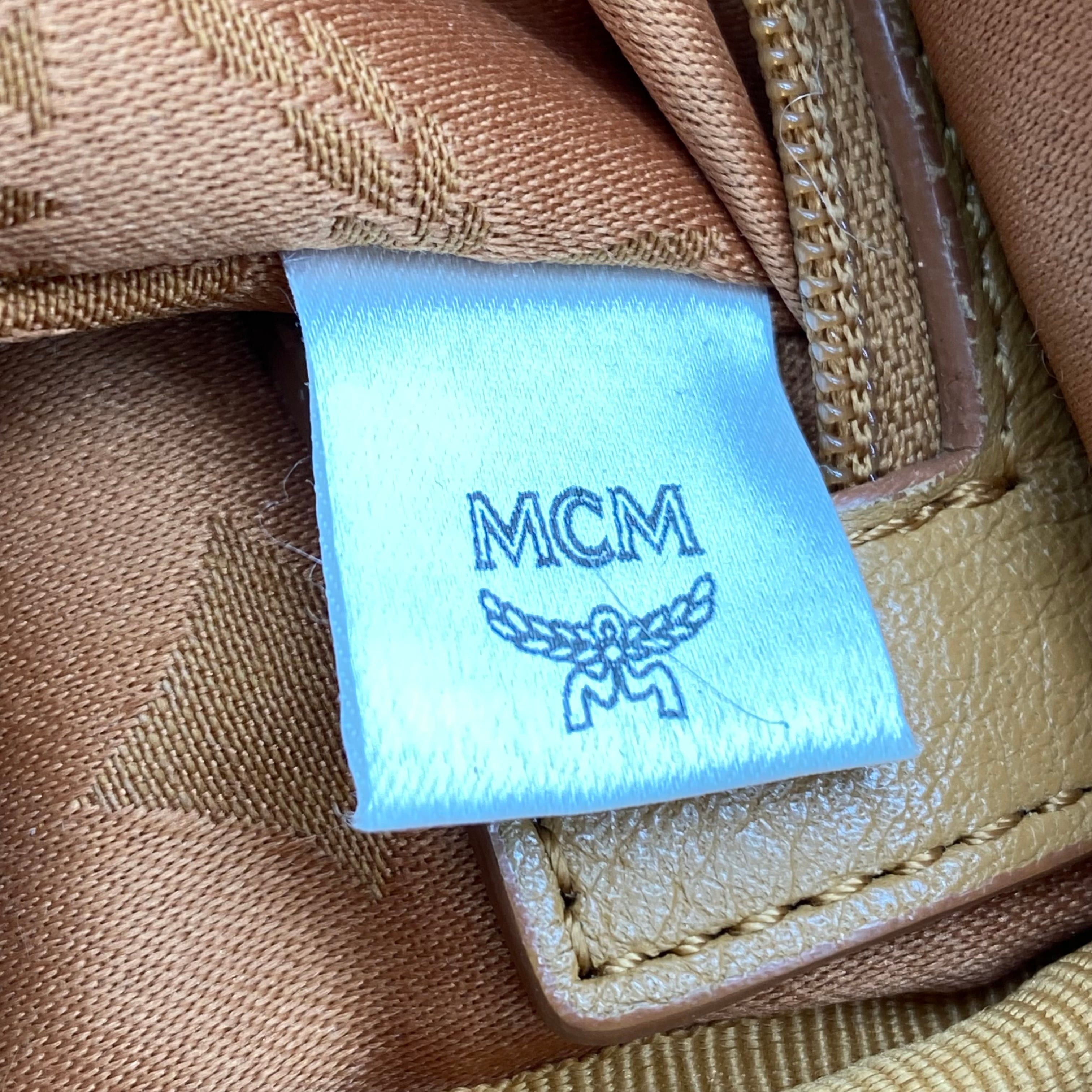 MCM MCM Visetos mini Backpack Cognac Size ONE SIZE - 8 Thumbnail