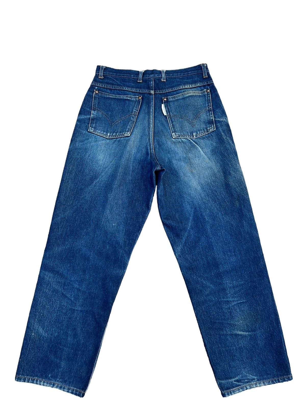 Comme des Garcons Homme Archive 80s CDGH Fade Mud Dirty Denim Baggy Jeans Size US 29 - 2 Thumbnail